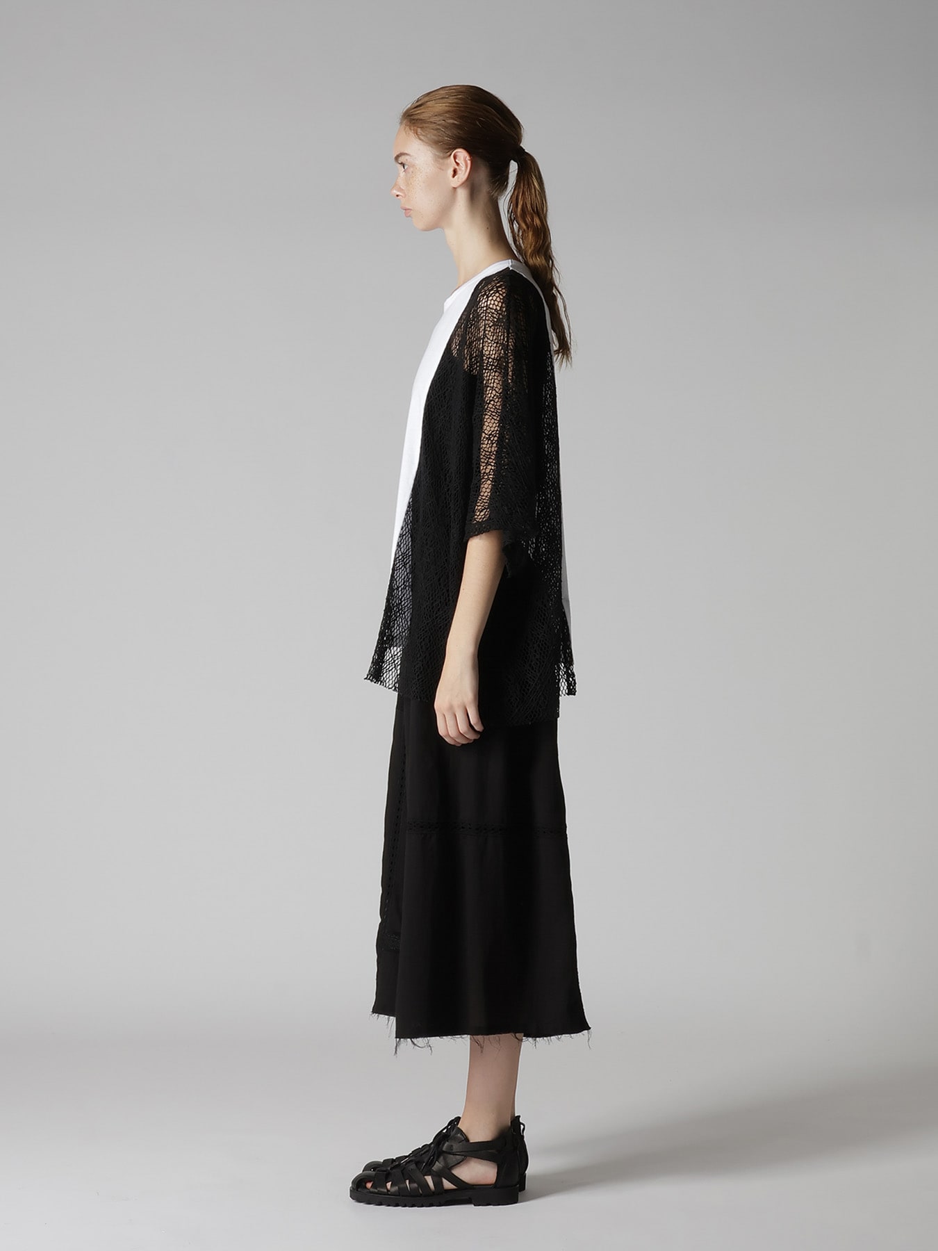 LACE COMBINATION HALF SLEEVE TEE