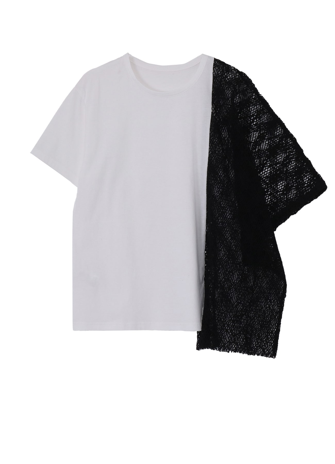 LACE COMBINATION HALF SLEEVE TEE