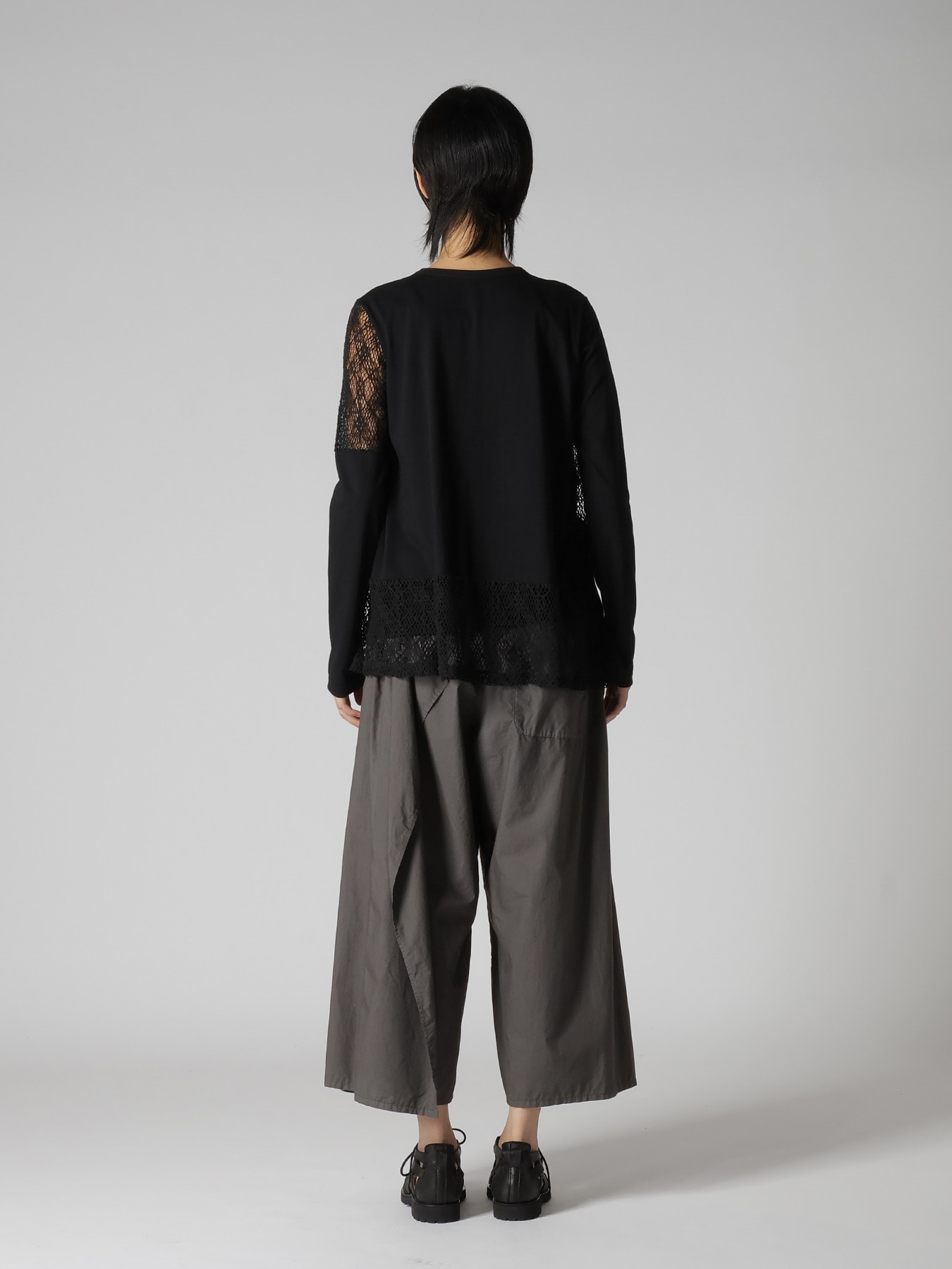 LACE COMBINATION LONG SLEEVE TEE