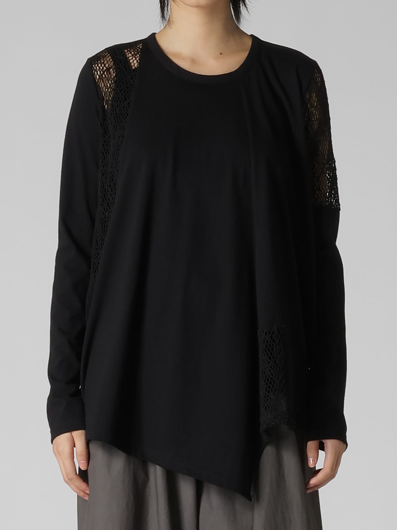 LACE COMBINATION LONG SLEEVE TEE