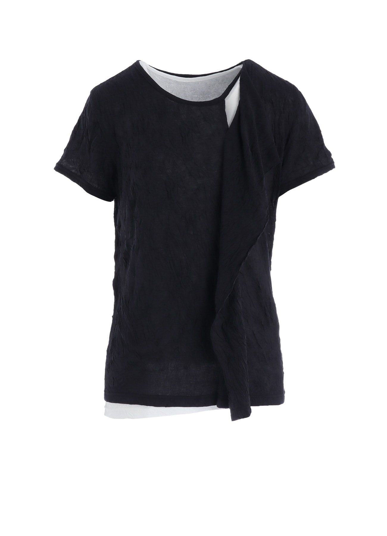 COTTON JERSEY DOUBLED SHORT SLEEVE TEE