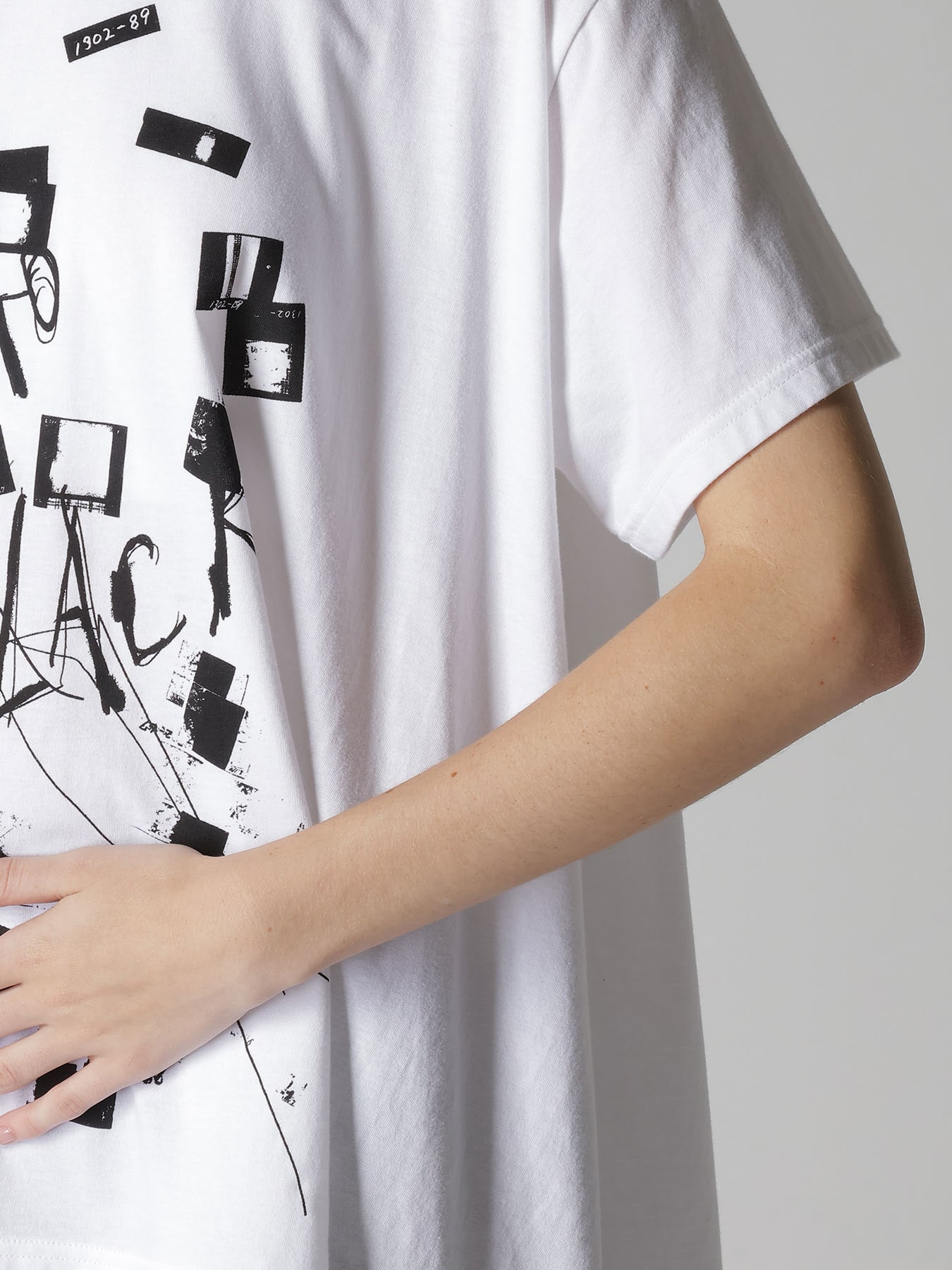 COTTON JERSEY MESSAGE PRINT SHORT SLEEVE TEE