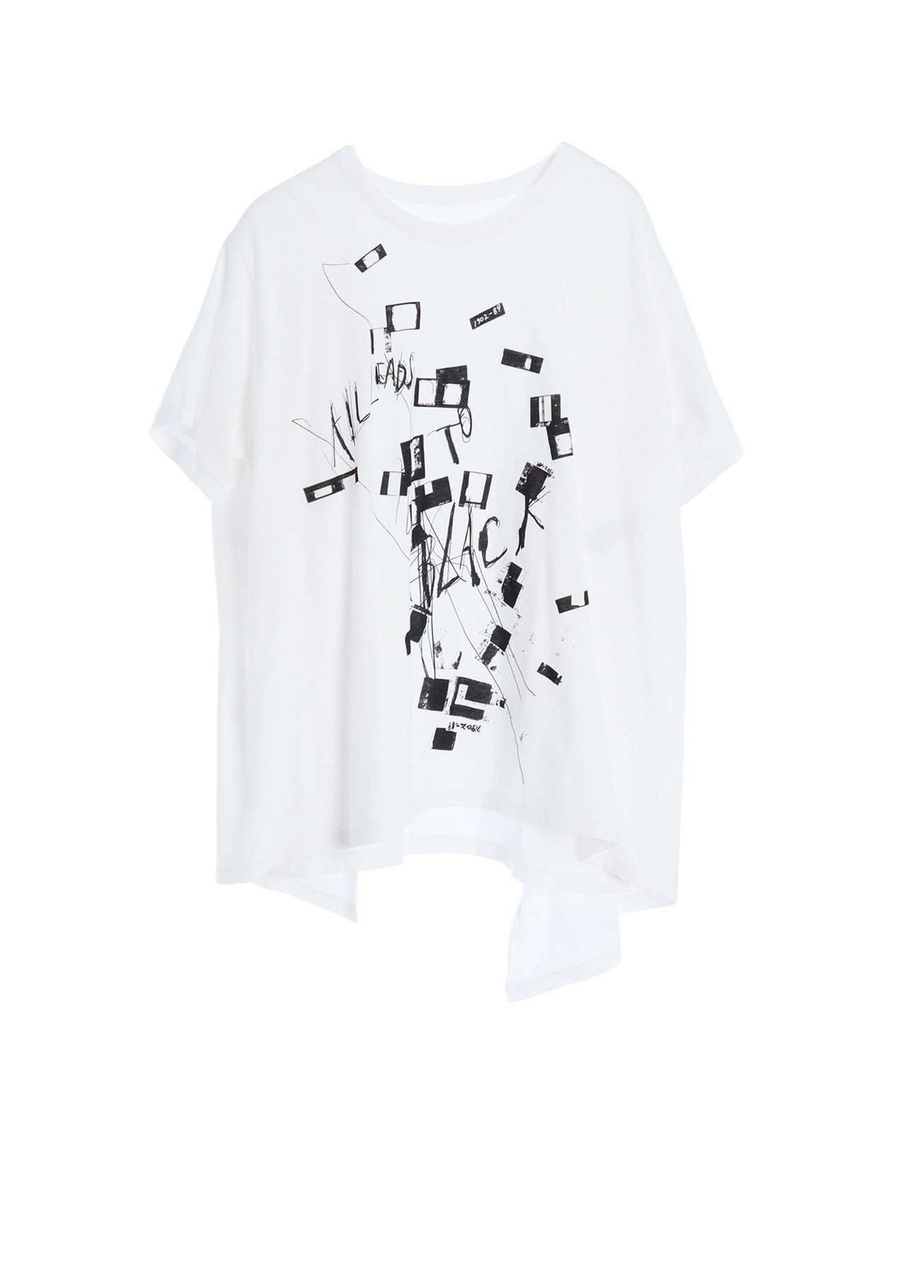COTTON JERSEY MESSAGE PRINT SHORT SLEEVE TEE