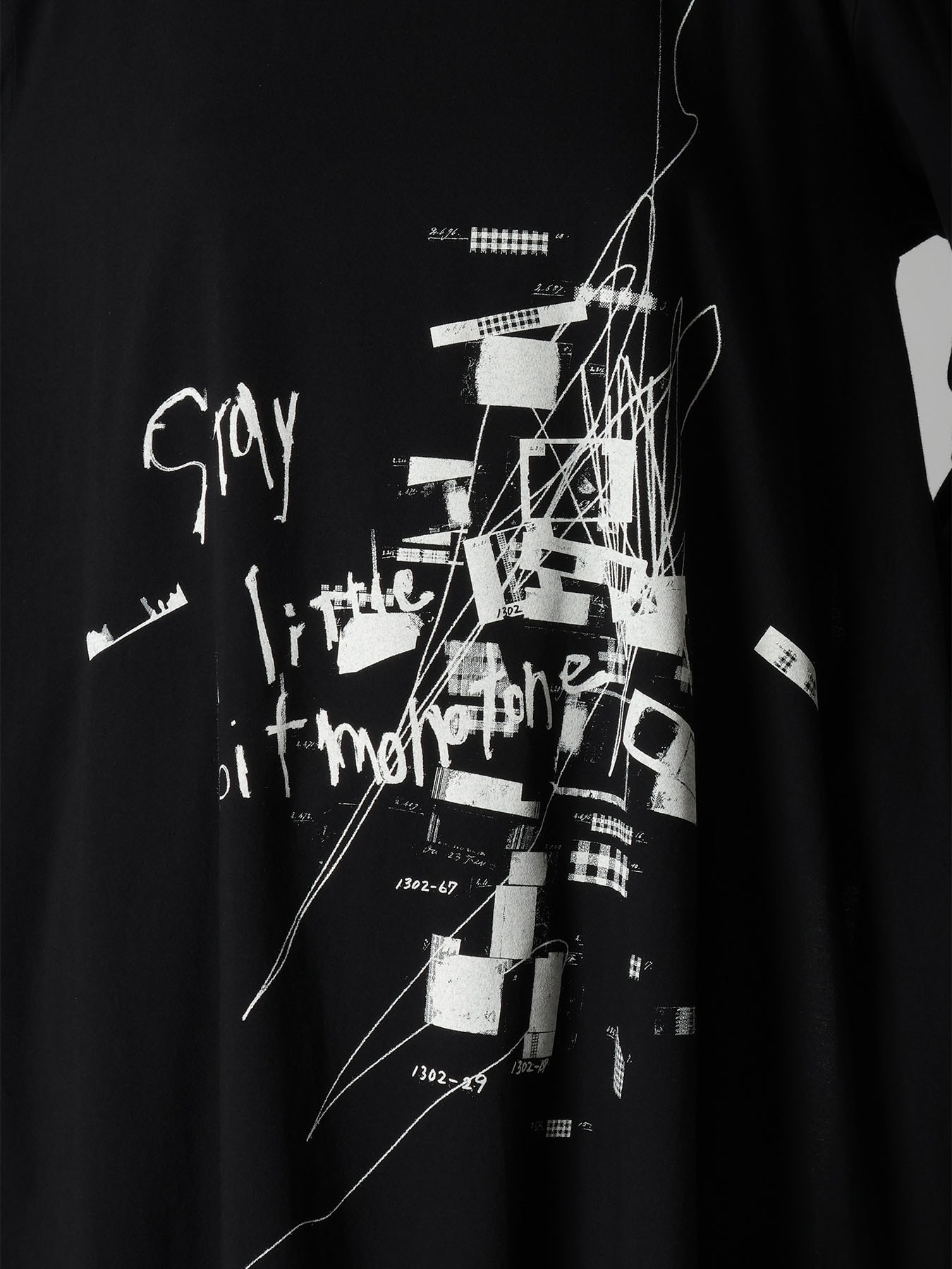 COTTON JERSEY MESSAGE PRINT LONG SLEEVE TEE