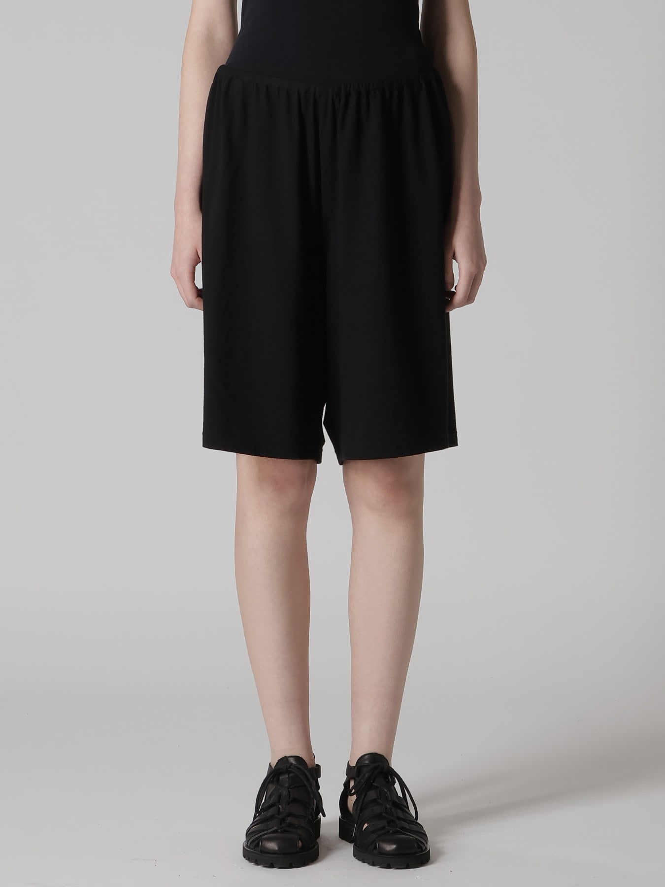 COTTON JERSEY EASY HALF PANTS