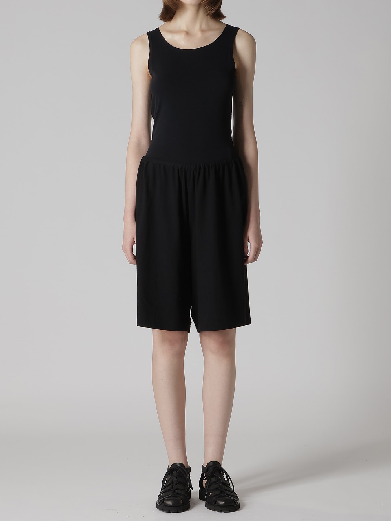 COTTON JERSEY EASY HALF PANTS