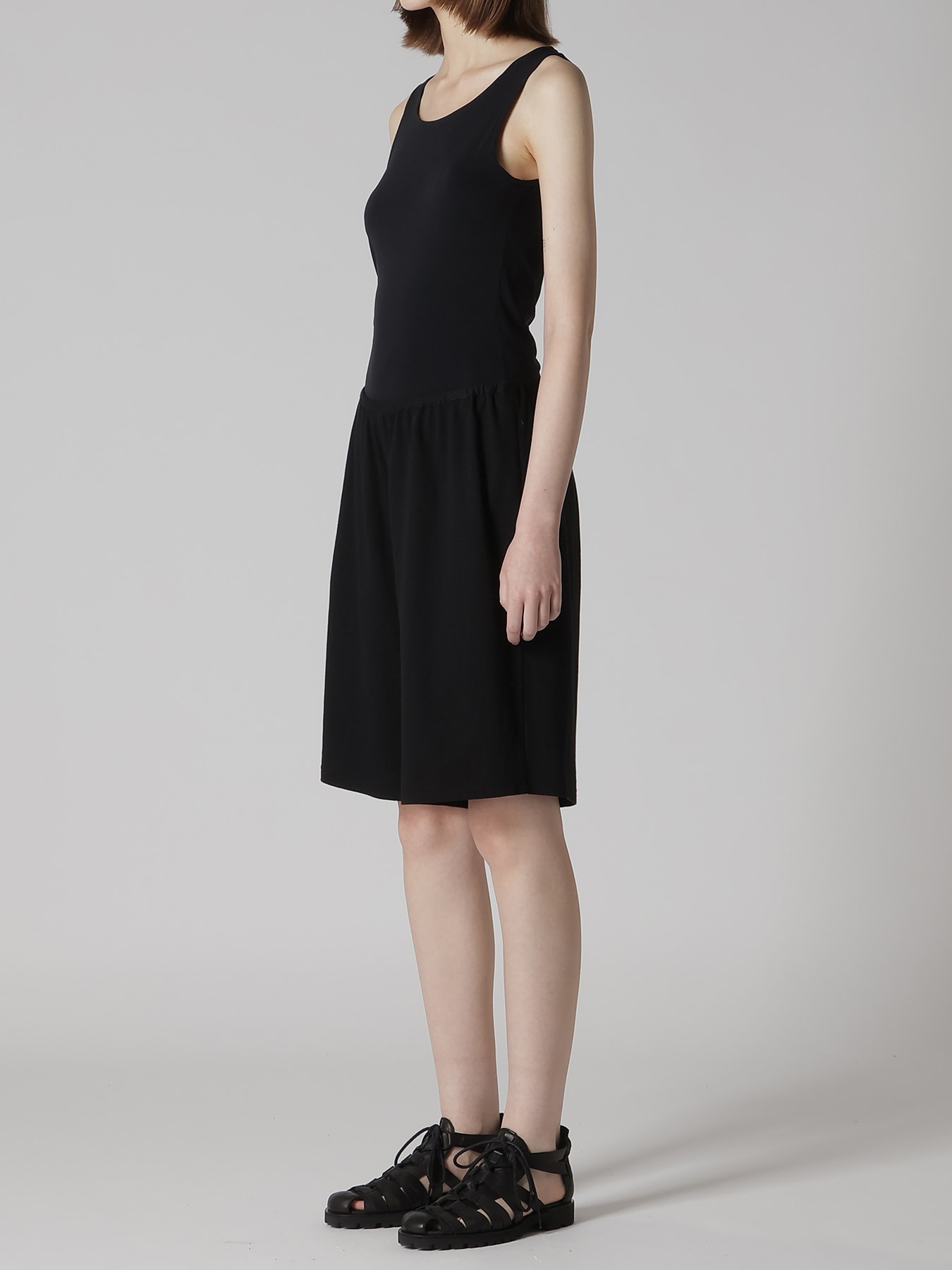 COTTON JERSEY EASY HALF PANTS