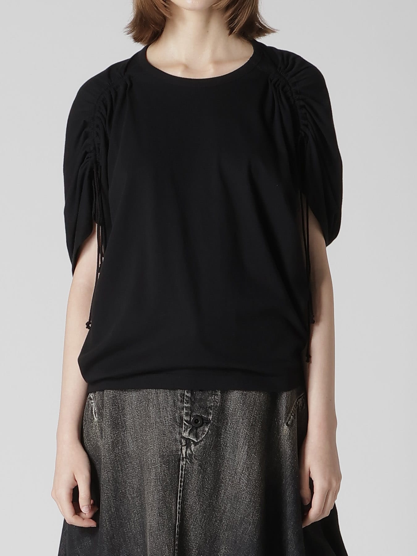 COTTON JERSEY 2-WAY STRING PULLOVER