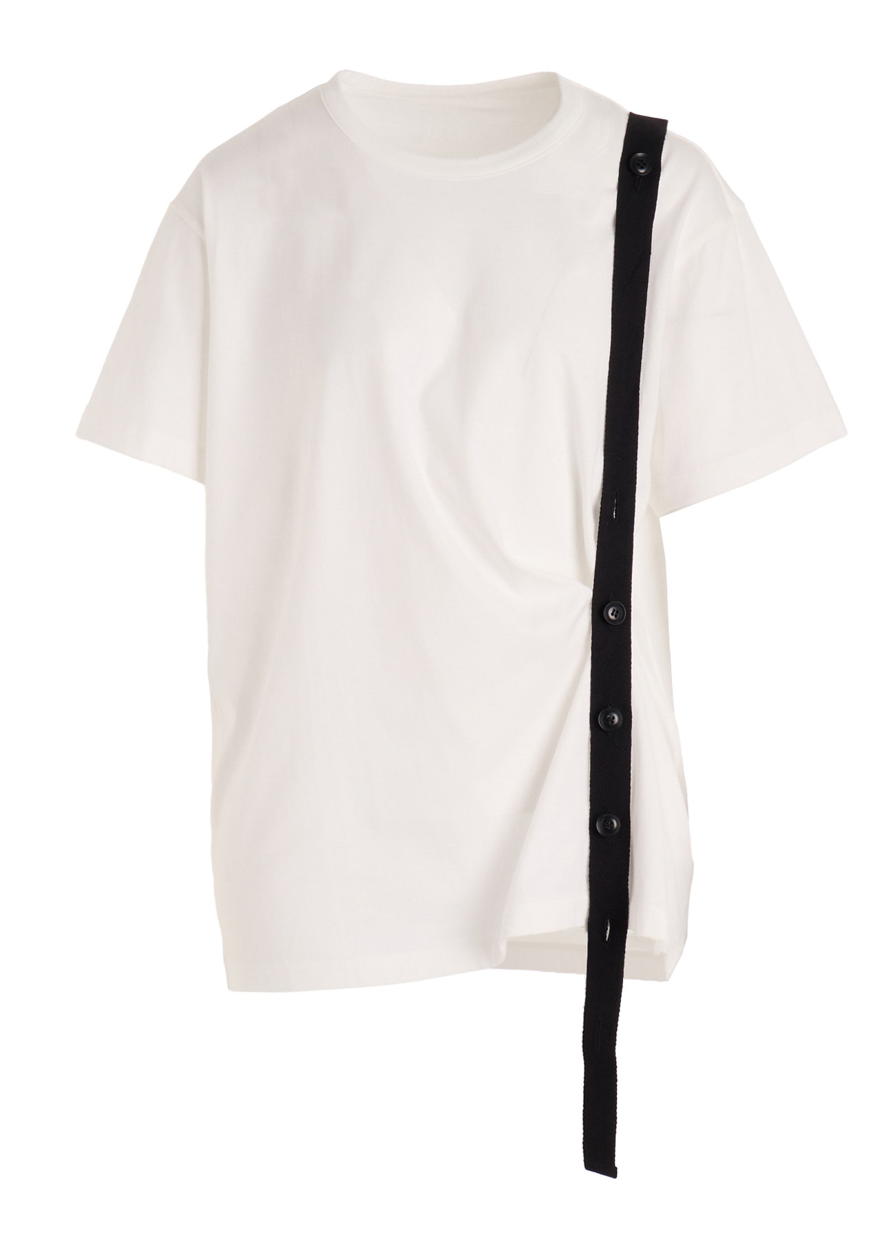 COTTON JERSEY BELTED HALF SLEEVE TEE