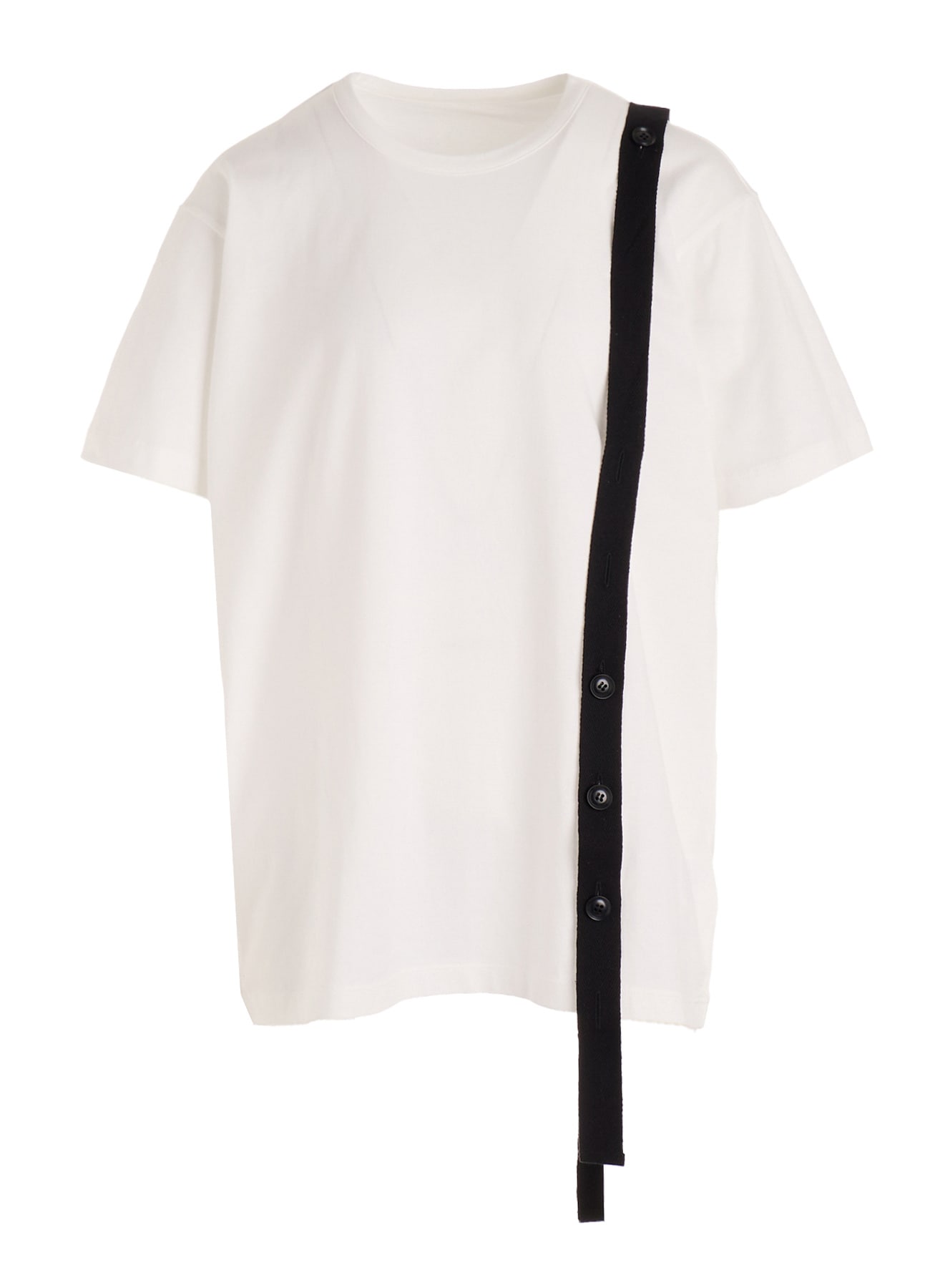 COTTON JERSEY BELTED HALF SLEEVE TEE
