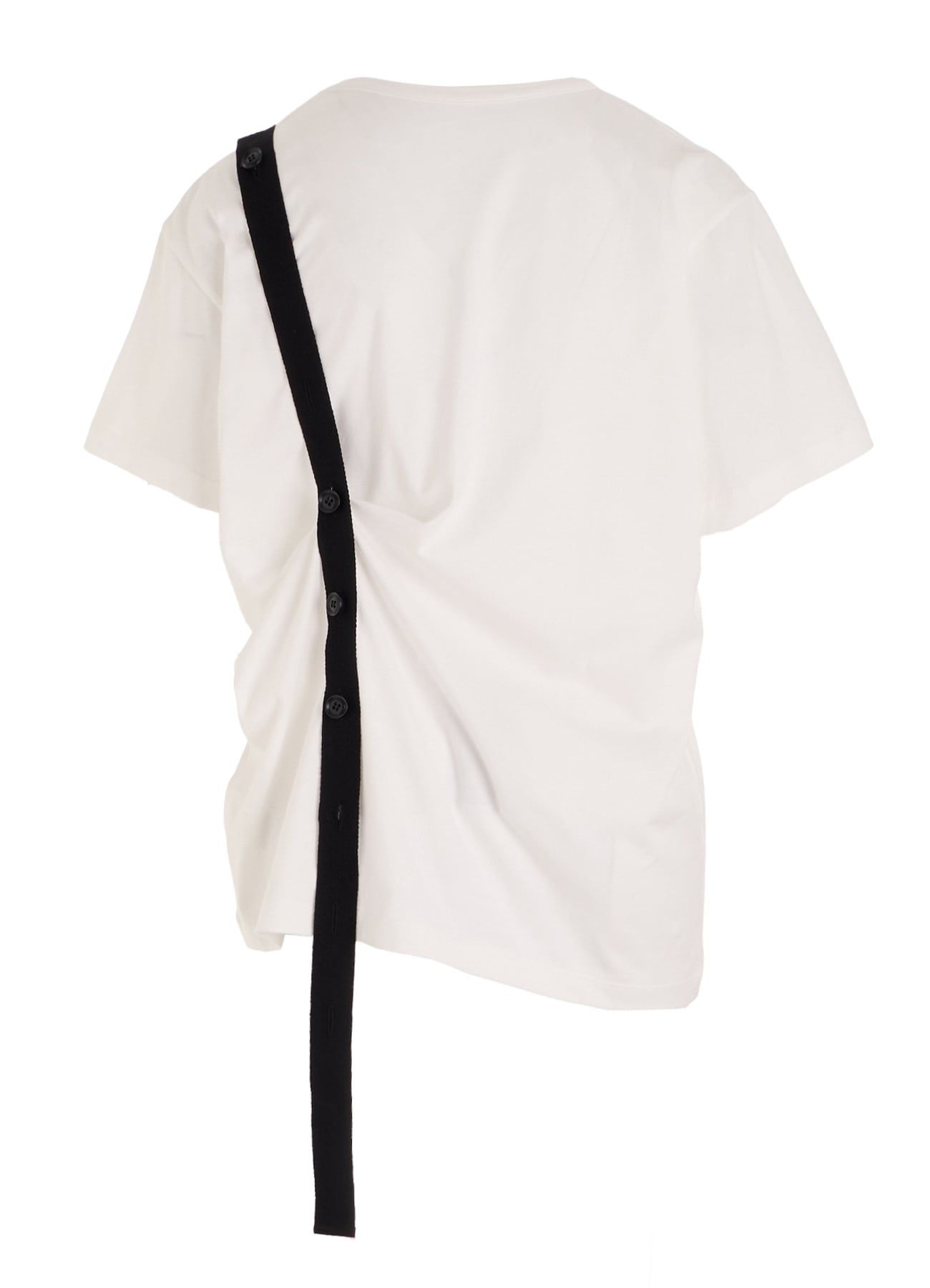 COTTON JERSEY BELTED HALF SLEEVE TEE