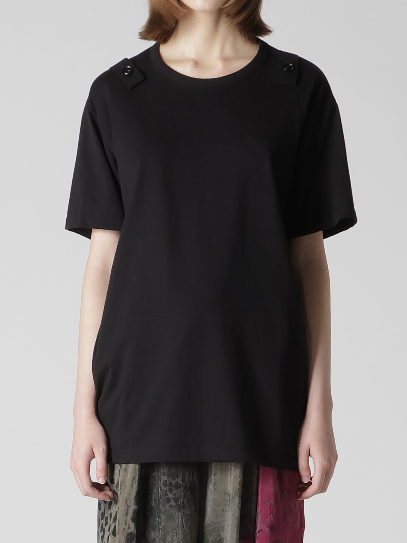 COTTON JERSEY SUSPENDERS HALF SLEEVE TEE