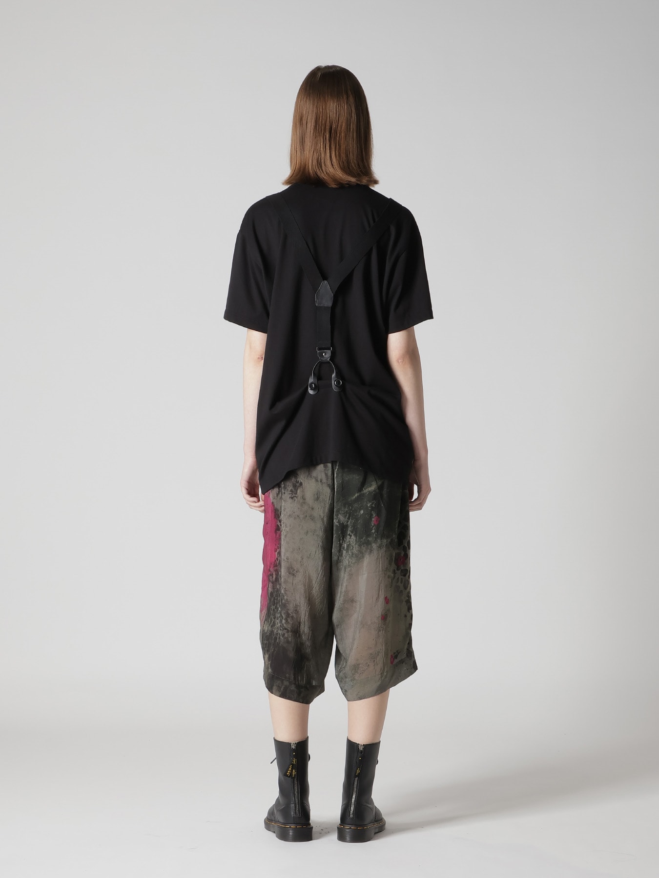COTTON JERSEY SUSPENDERS HALF SLEEVE TEE