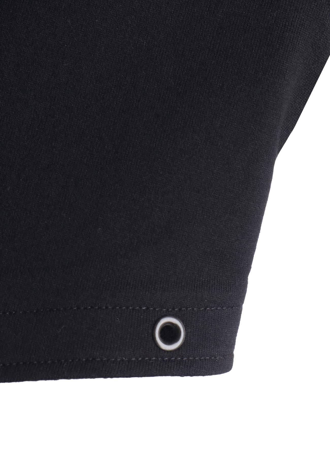 COTTON JERSEY ASYMMETRIC CROPPED TEE