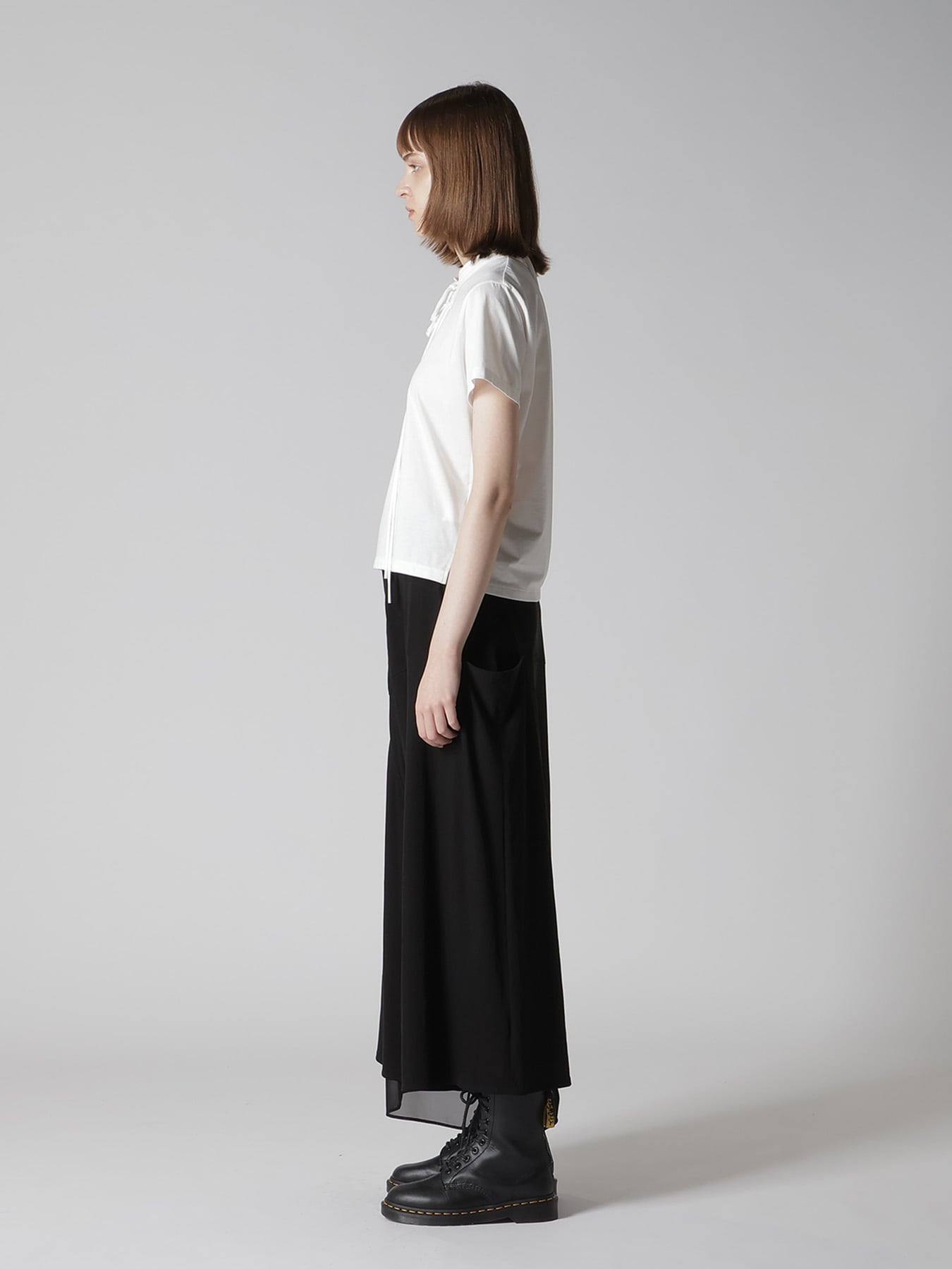 COTTON JERSEY SHAKA BUTTON SHORT SLEEVE TEE