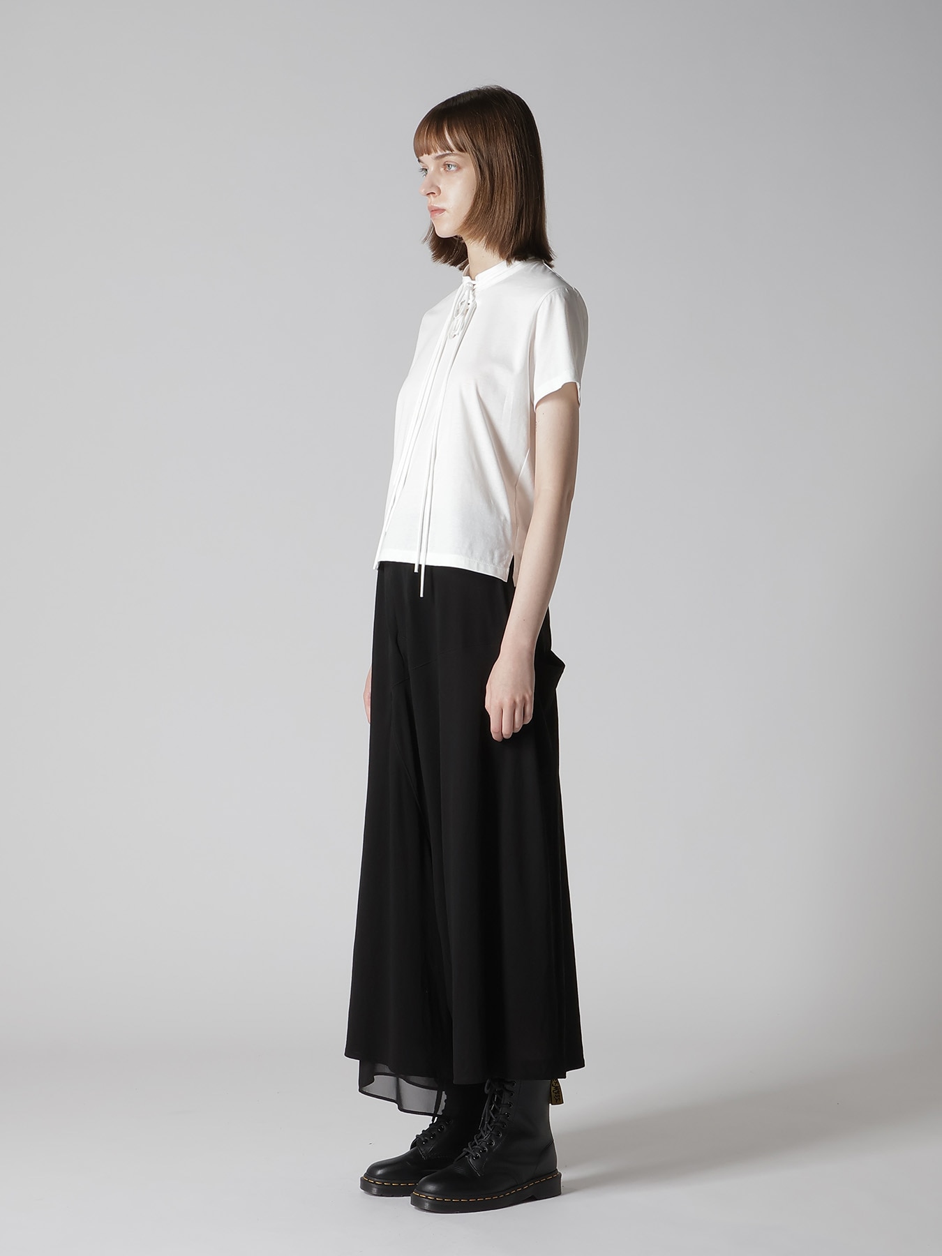 COTTON JERSEY SHAKA BUTTON SHORT SLEEVE TEE