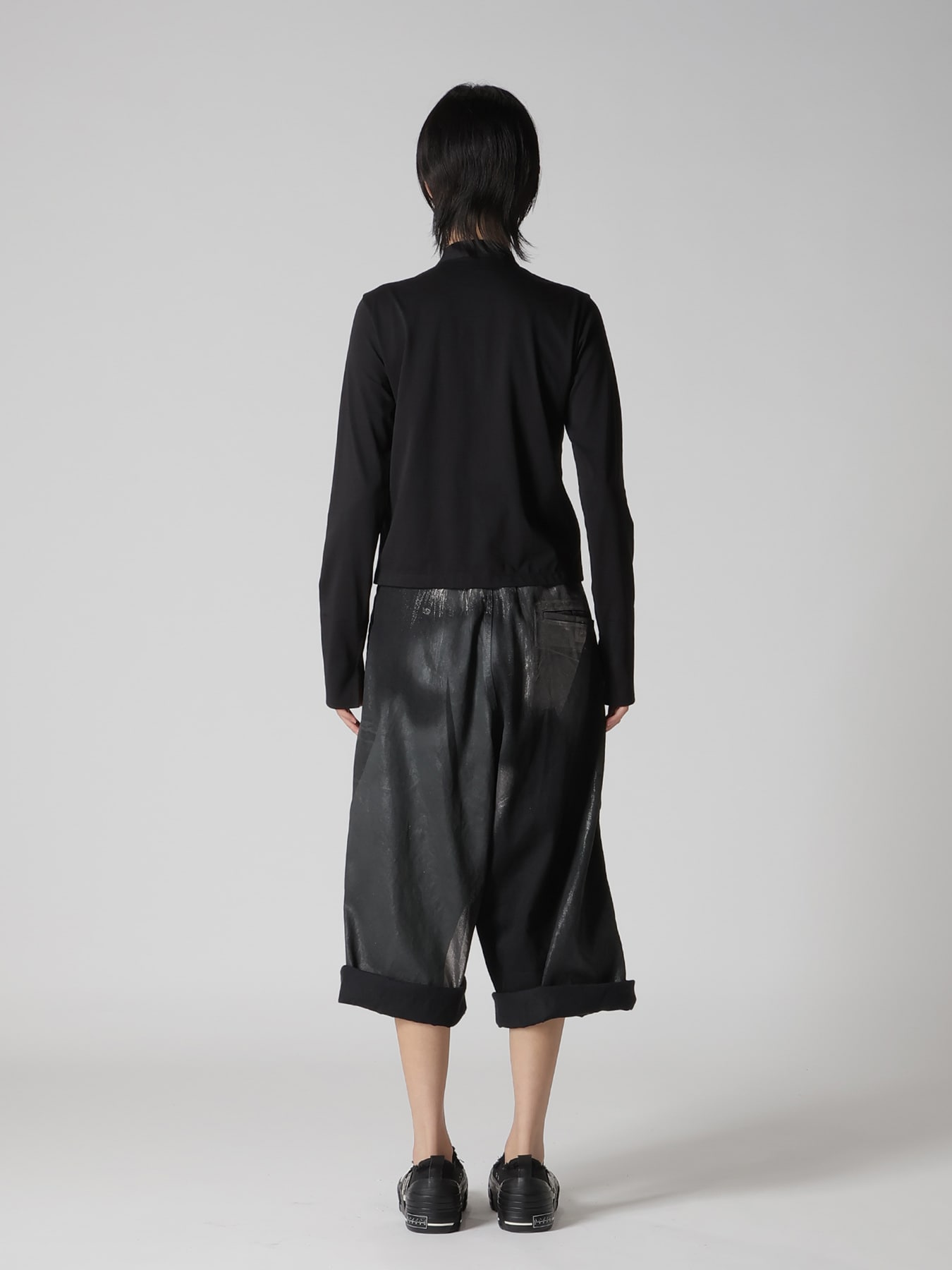 COTTON JERSEY SHAKA BUTTON CARDIGAN