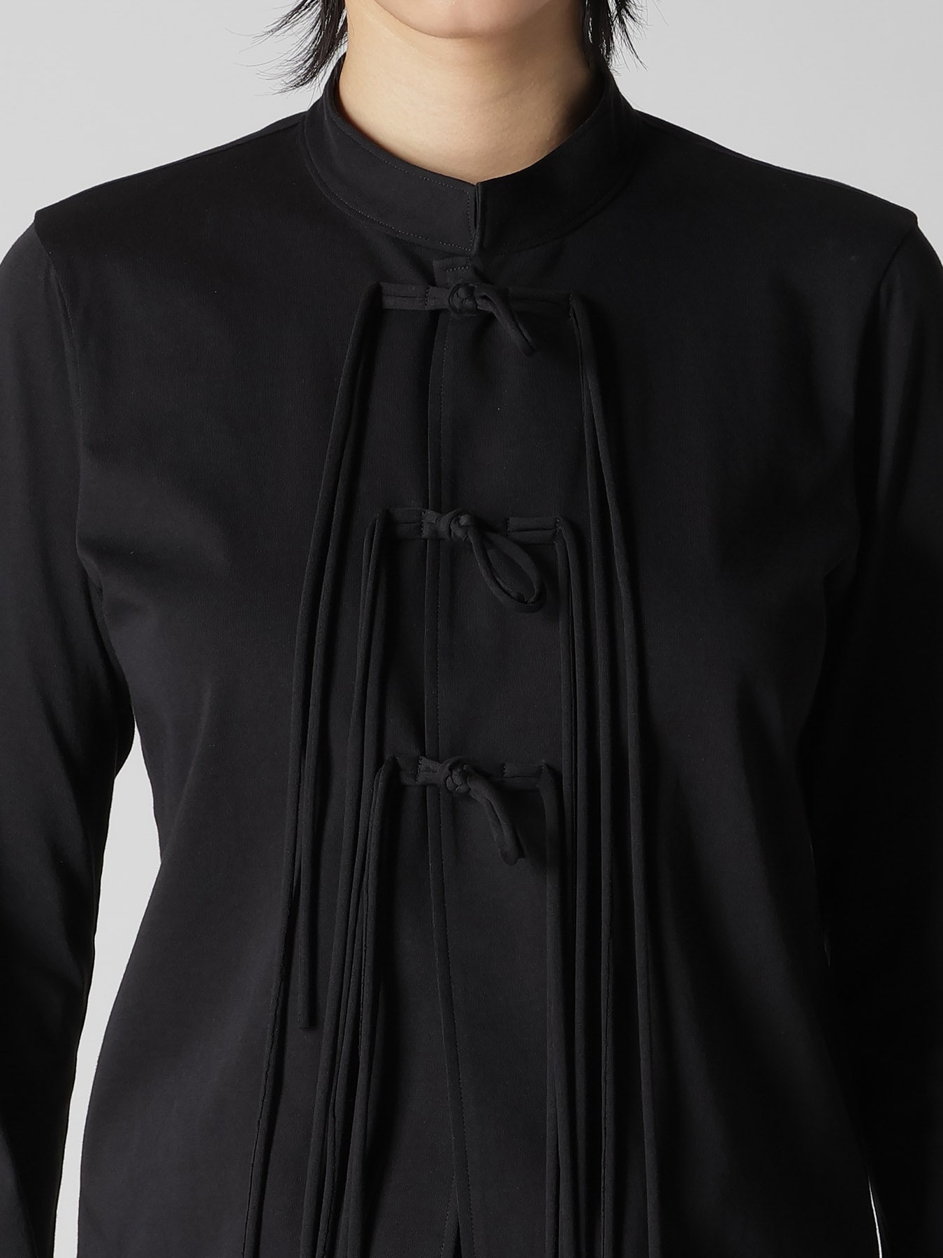 COTTON JERSEY SHAKA BUTTON CARDIGAN