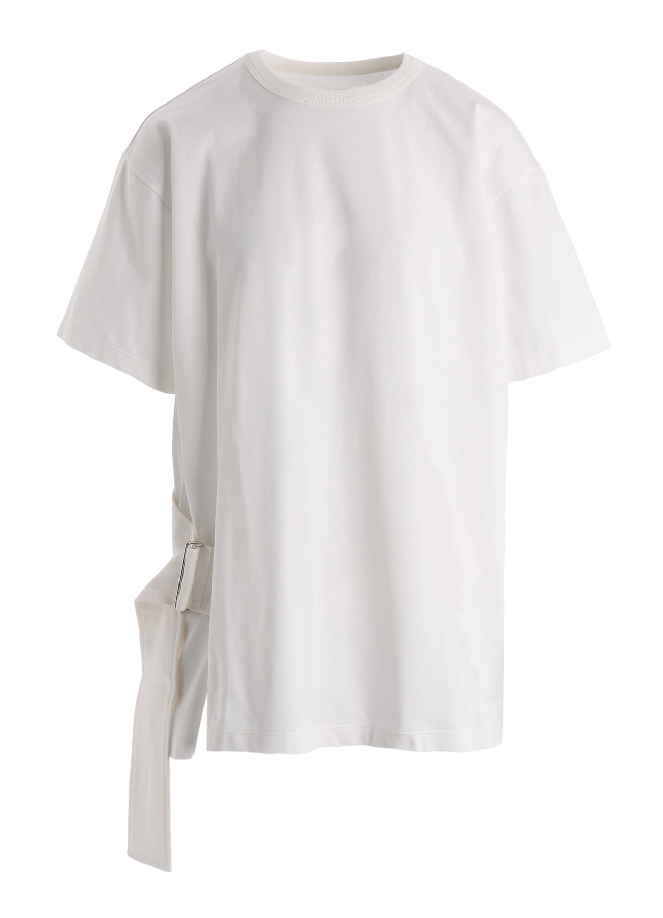 COTTON JERSEY SLIT SHORT SLEEVE TEE