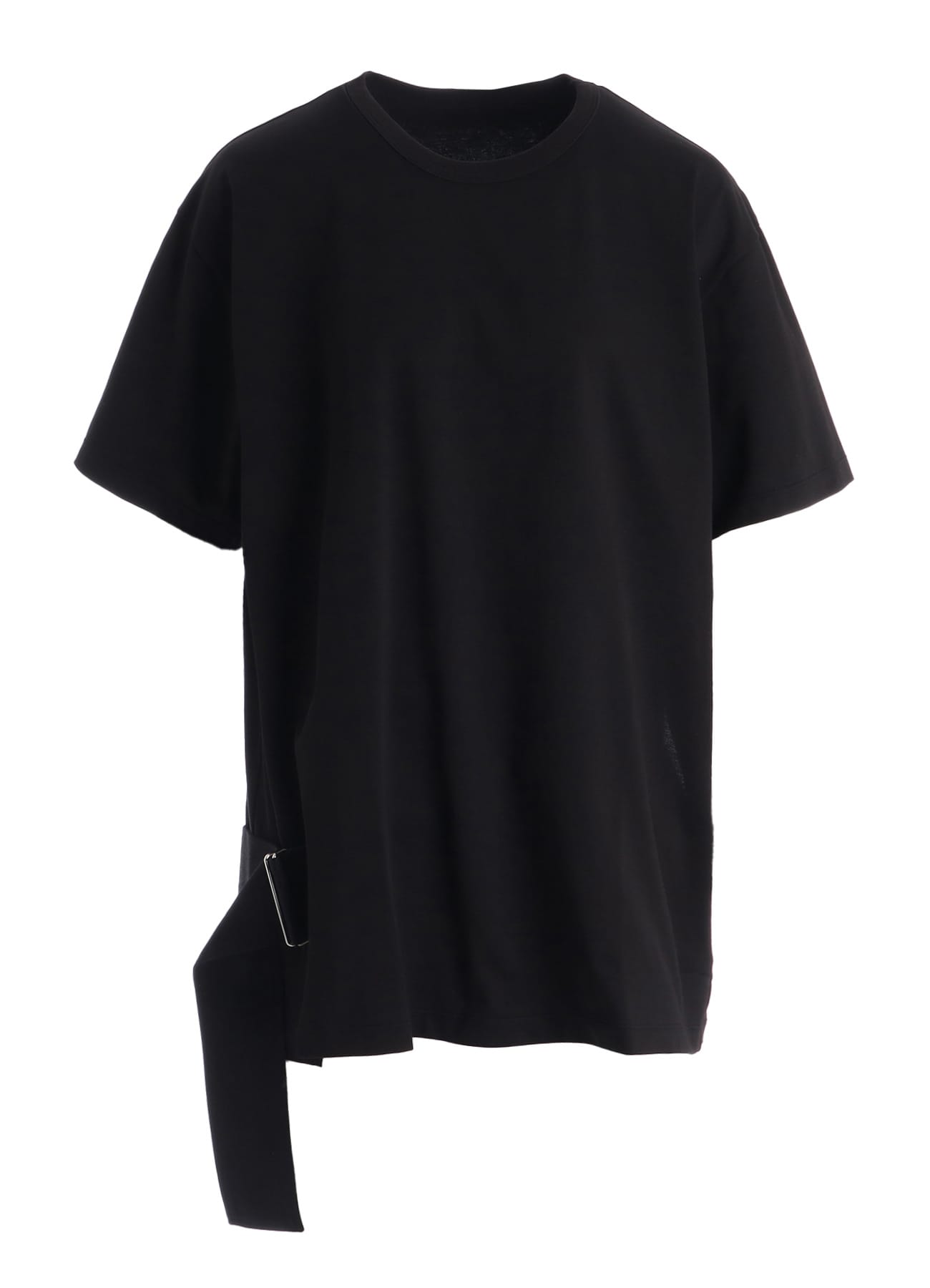 COTTON JERSEY SLIT SHORT SLEEVE TEE