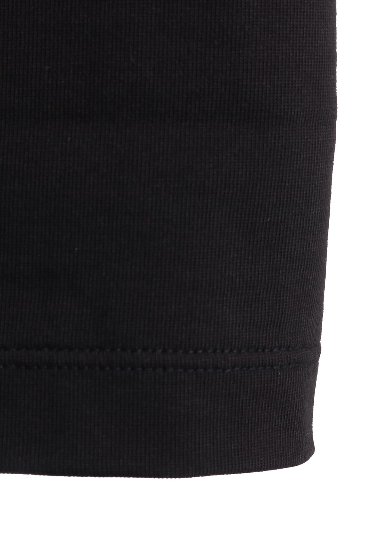 COTTON JERSEY SLIT SHORT SLEEVE TEE