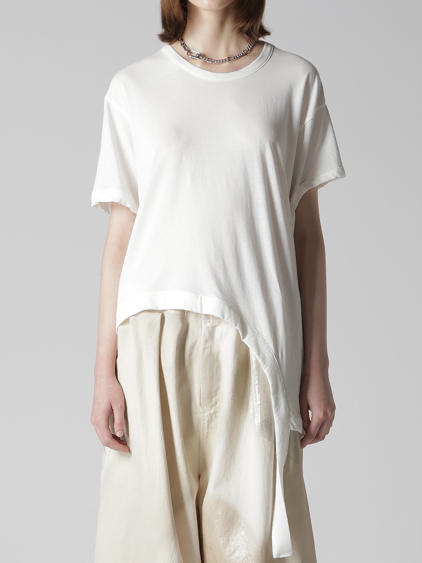 HARD-TWISTED JERSEY HOLLOW TEE A