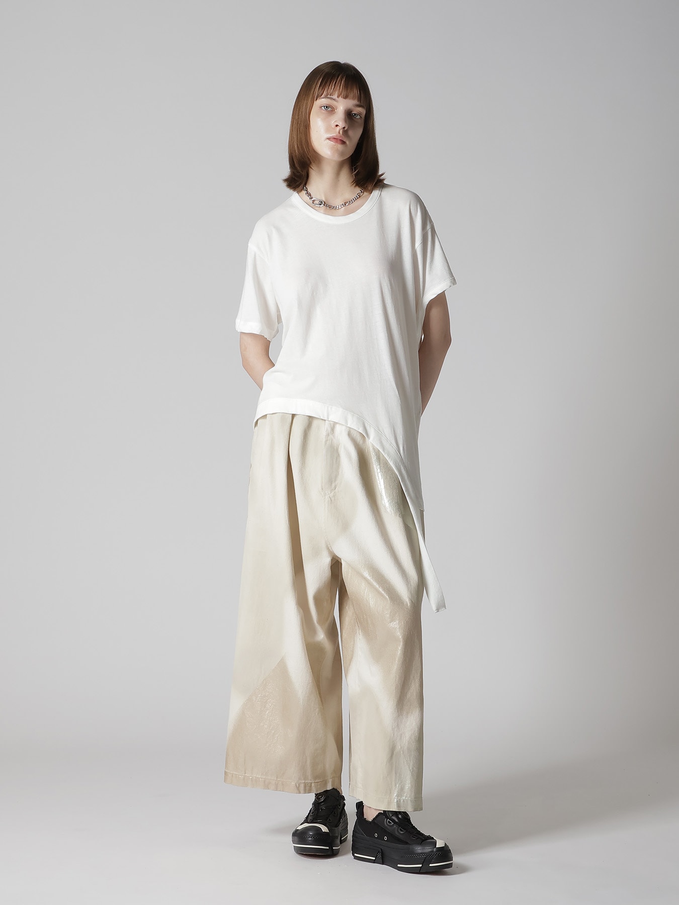 HARD-TWISTED JERSEY HOLLOW TEE A