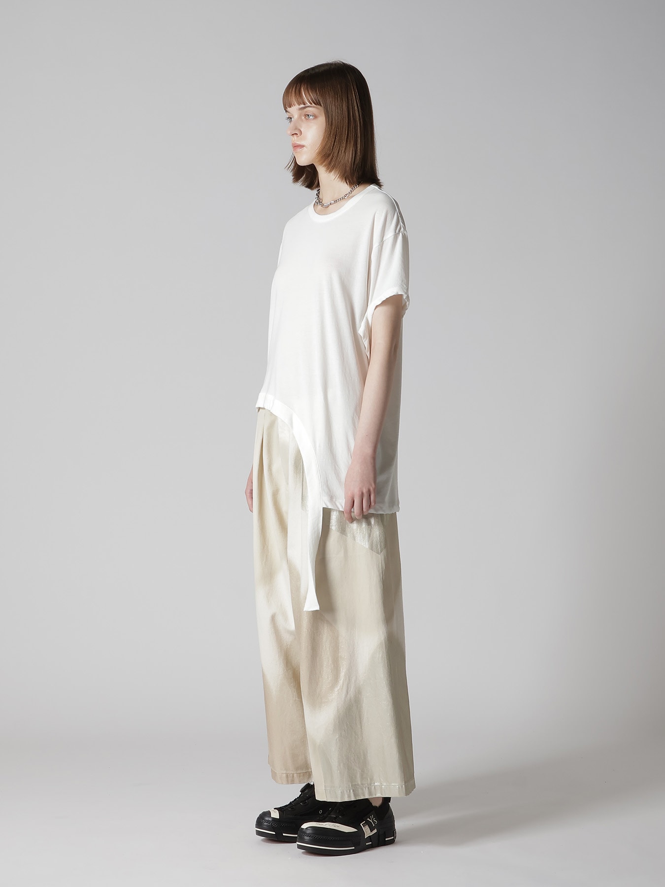 HARD-TWISTED JERSEY HOLLOW TEE A