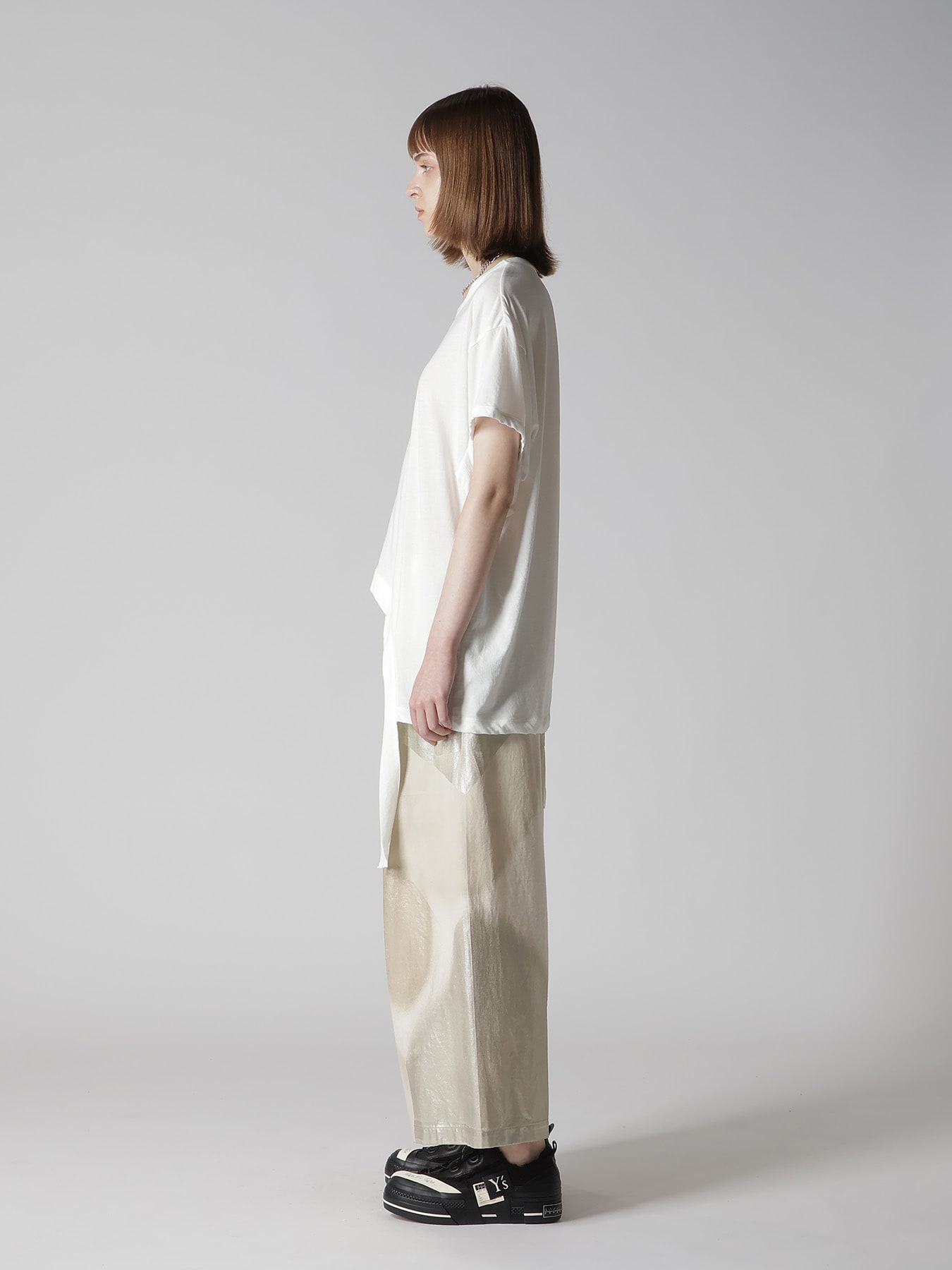 HARD-TWISTED JERSEY HOLLOW TEE A