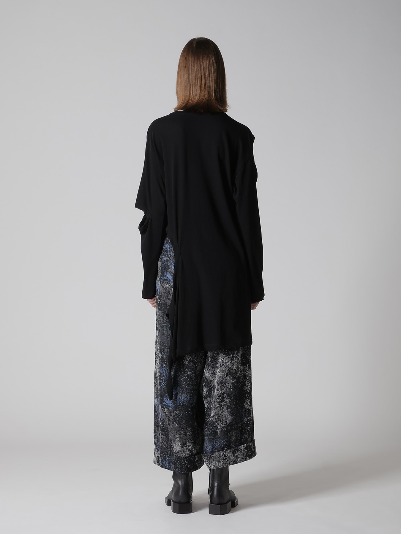 HARD-TWISTED JERSEY HOLLOW LONG SLEEVE TEE