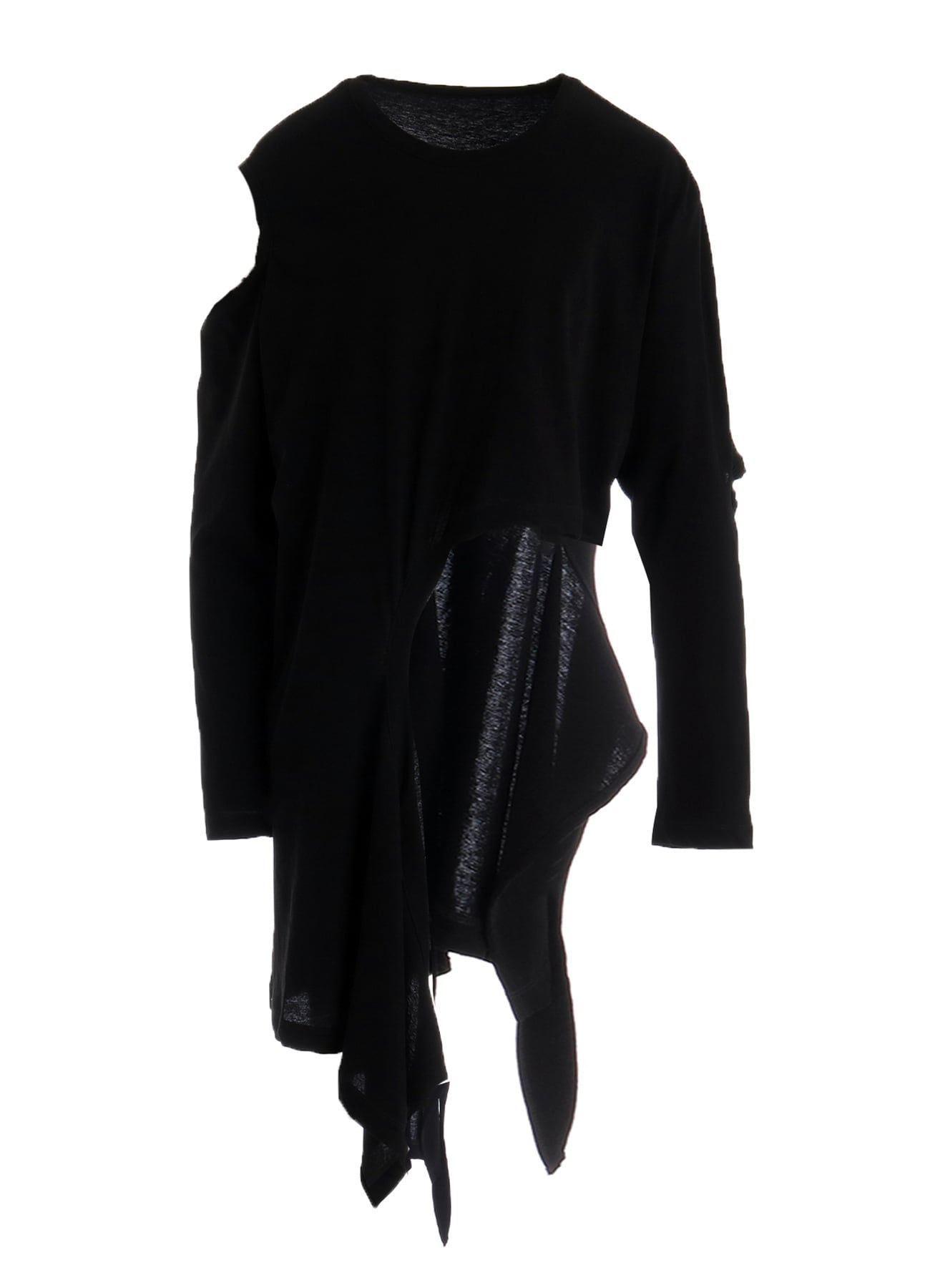 HARD-TWISTED JERSEY HOLLOW LONG SLEEVE TEE