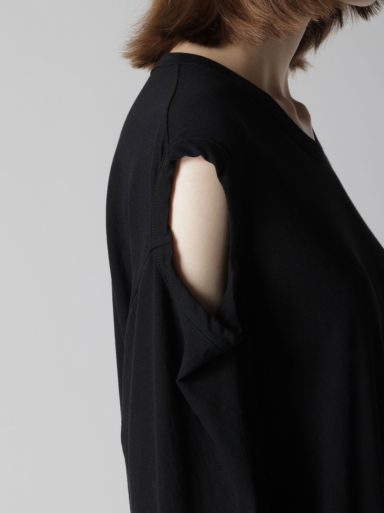 HARD-TWISTED JERSEY HOLLOW LONG SLEEVE TEE