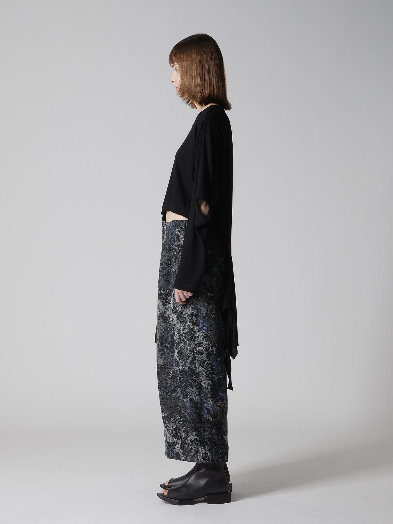 HARD-TWISTED JERSEY HOLLOW LONG SLEEVE TEE