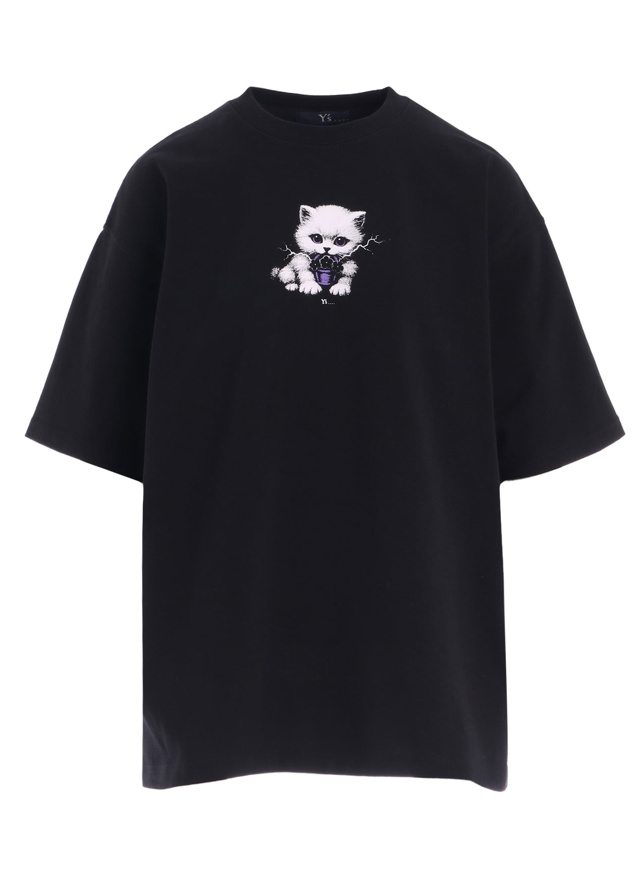 9.1OZ JERSEY CAT PRINT TEE