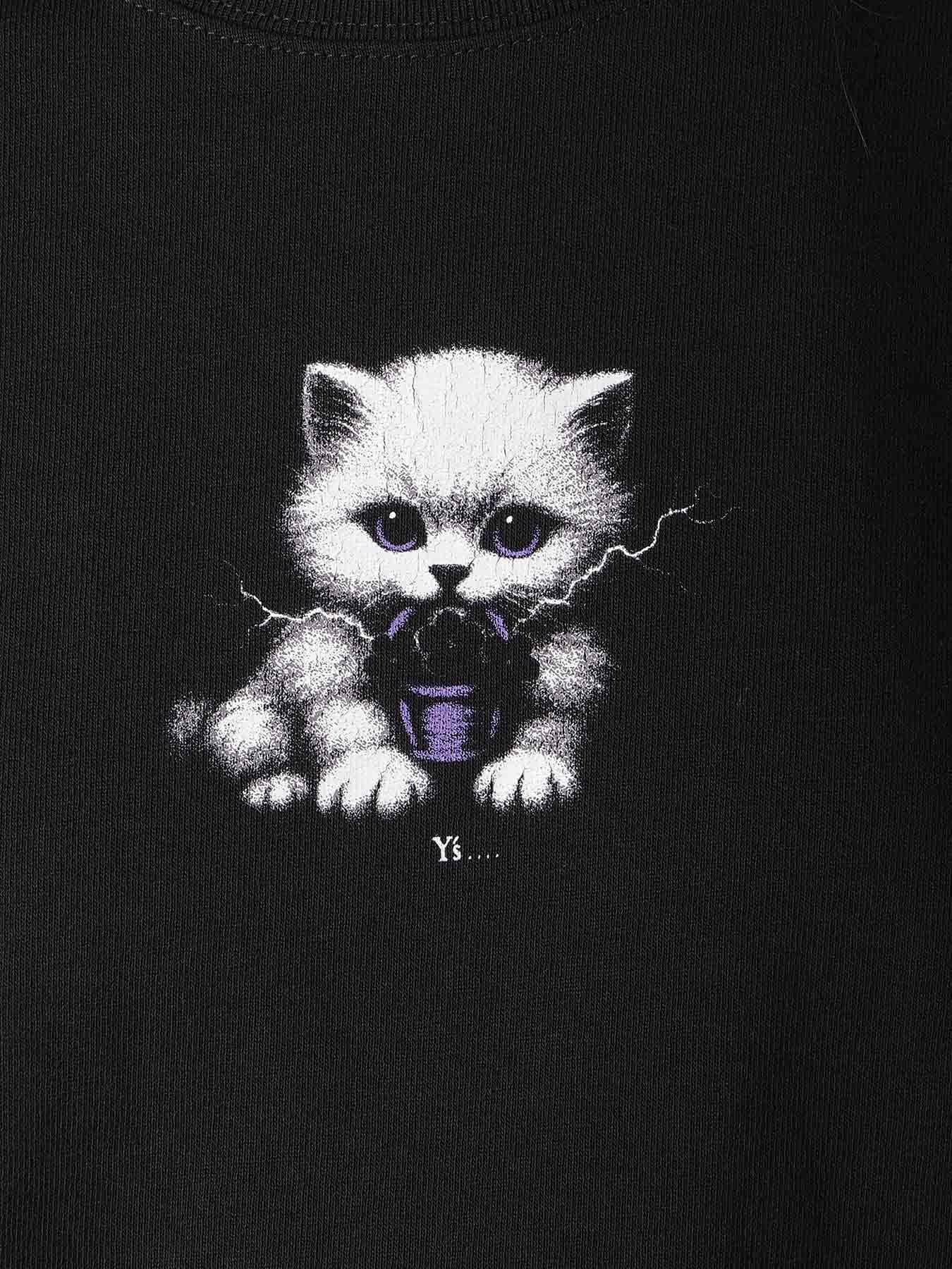 9.1OZ JERSEY CAT PRINT TEE