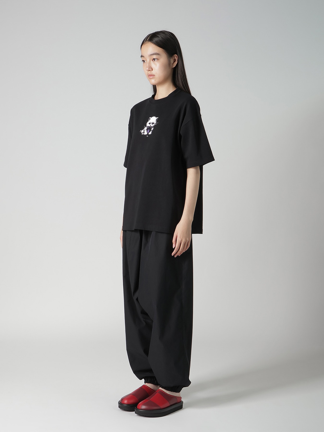 9.1OZ JERSEY CAT PRINT TEE