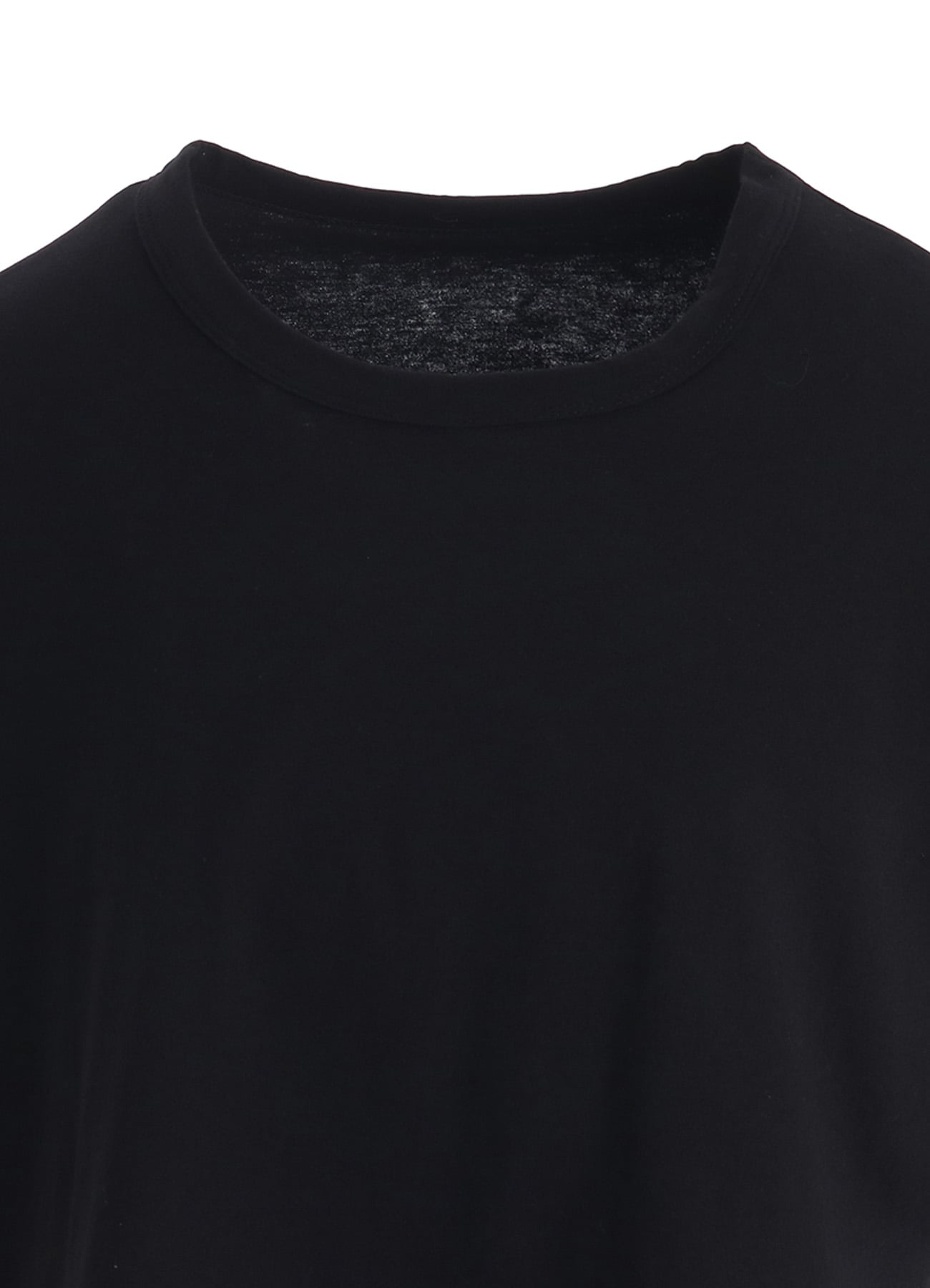 COTTON JERSEY MESSAGE PRINT ASYMMETRIC SHORT SLEEVE TEE