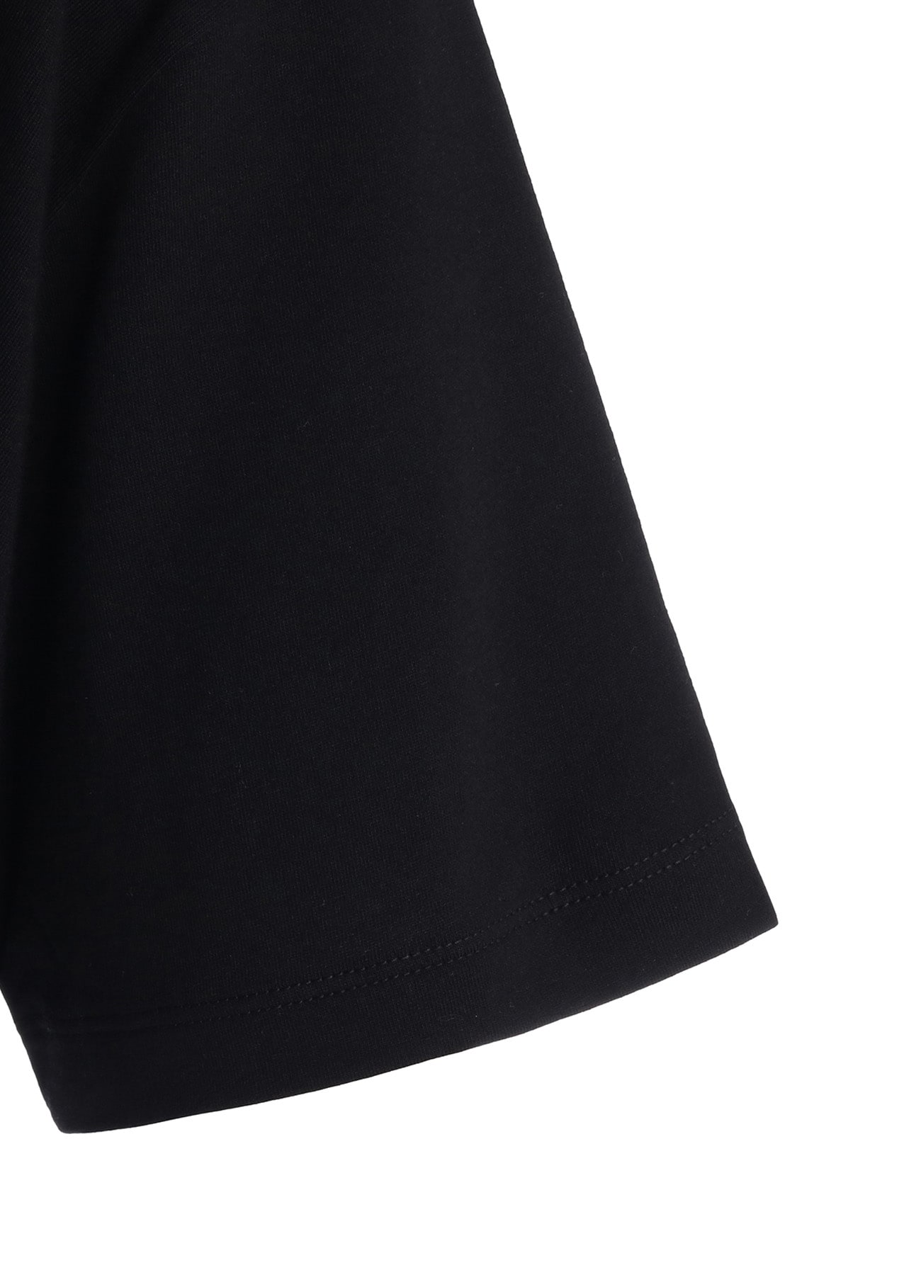 COTTON JERSEY MESSAGE PRINT ASYMMETRIC SHORT SLEEVE TEE