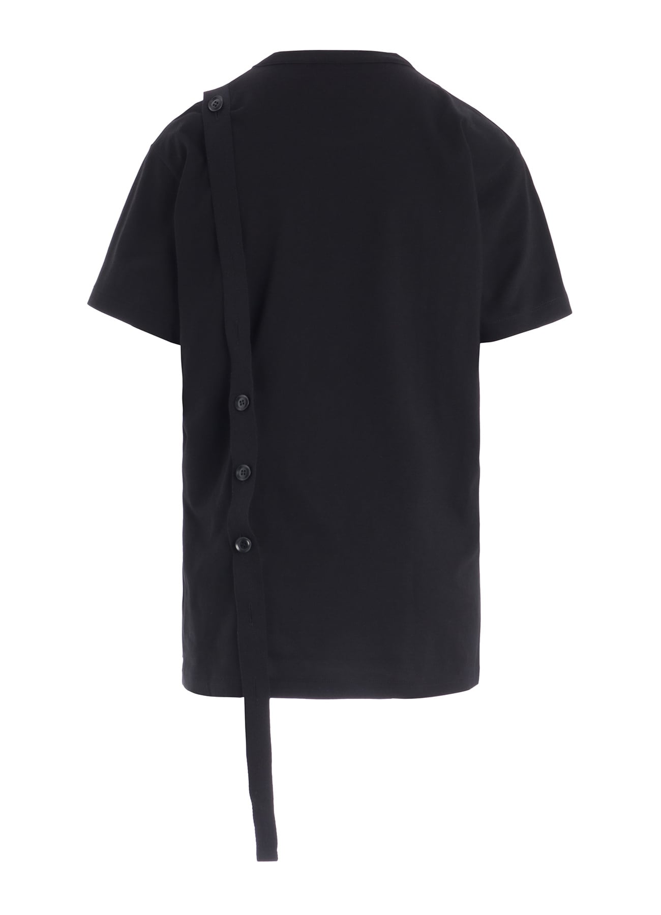 COTTON JERSEY MESSAGE PRINT BELTED HALF SLEEVE TEE