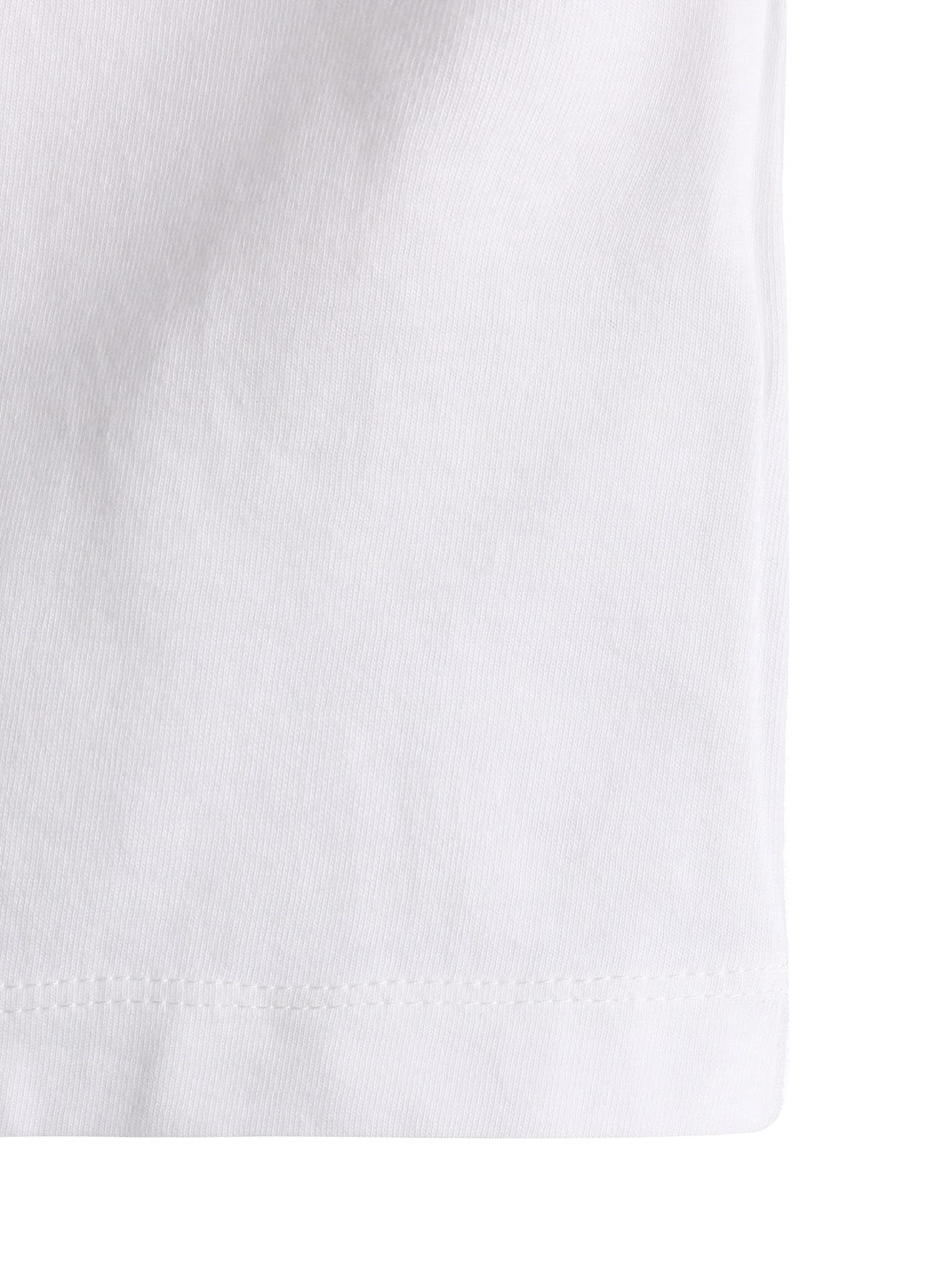 COTTON JERSEY FLOWER PRINT ROUND NECK LOOSE TEE