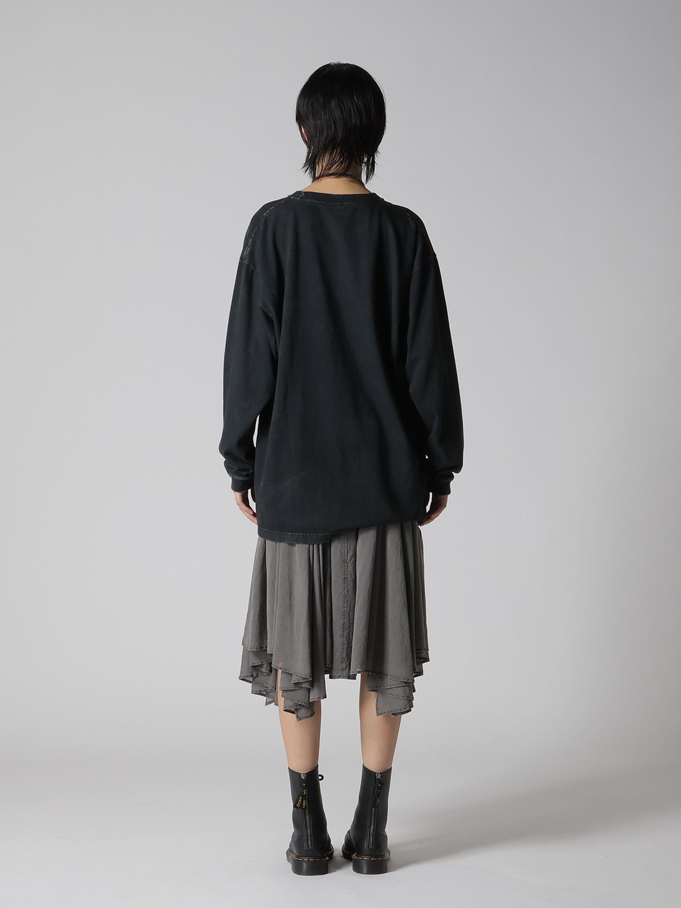 7.4OZ COTTON JERSEY SULFUR-DYED LONG SLEEVE TEE