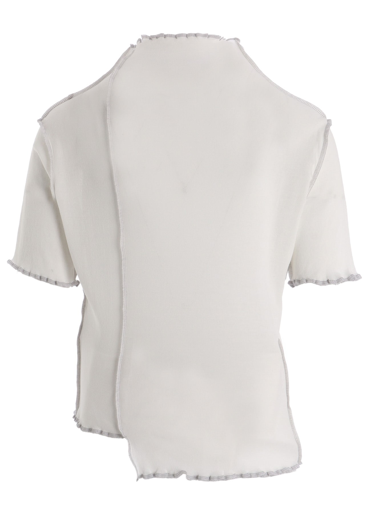 RIB HIGH NECK PANEL TEE