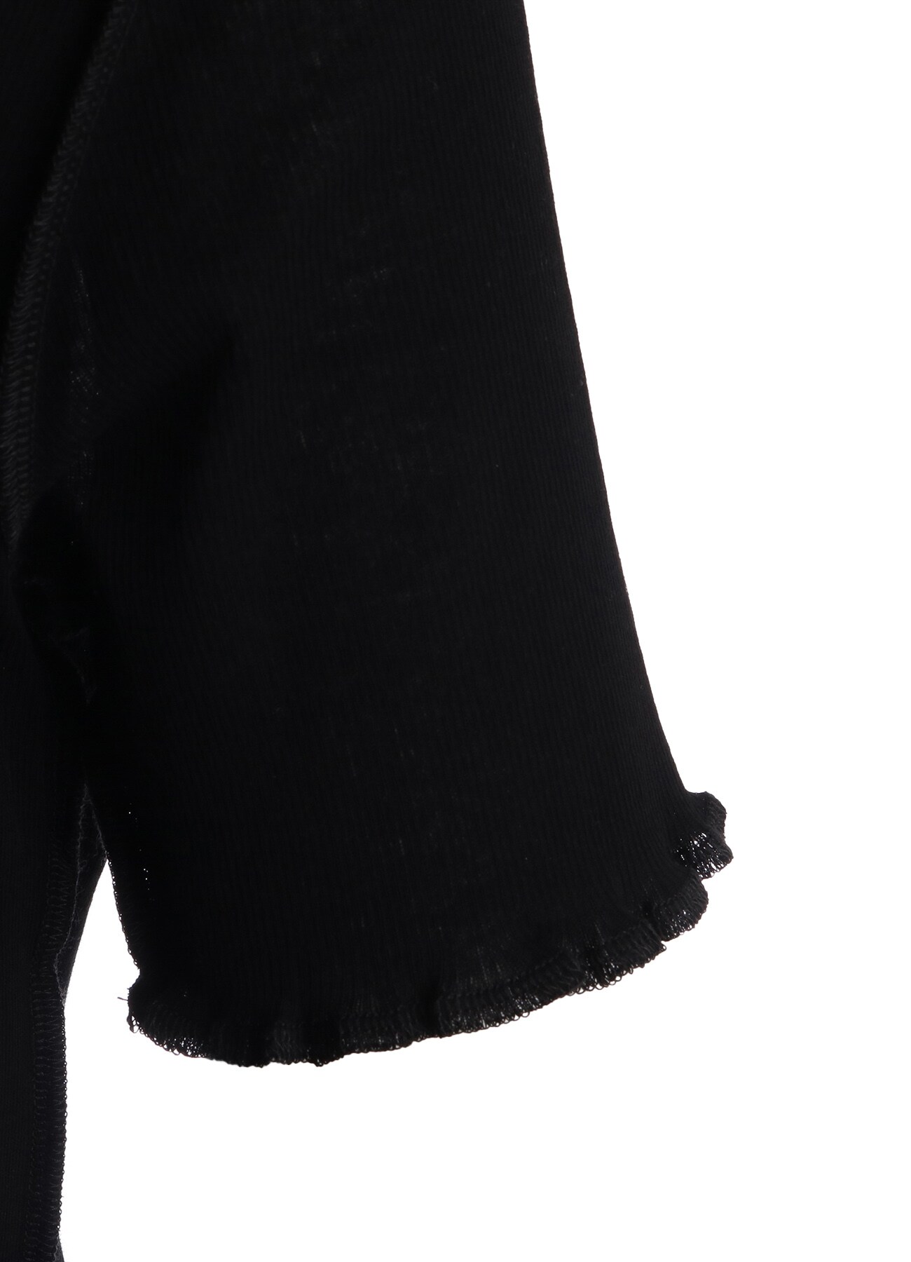 RIB HIGH NECK PANEL TEE