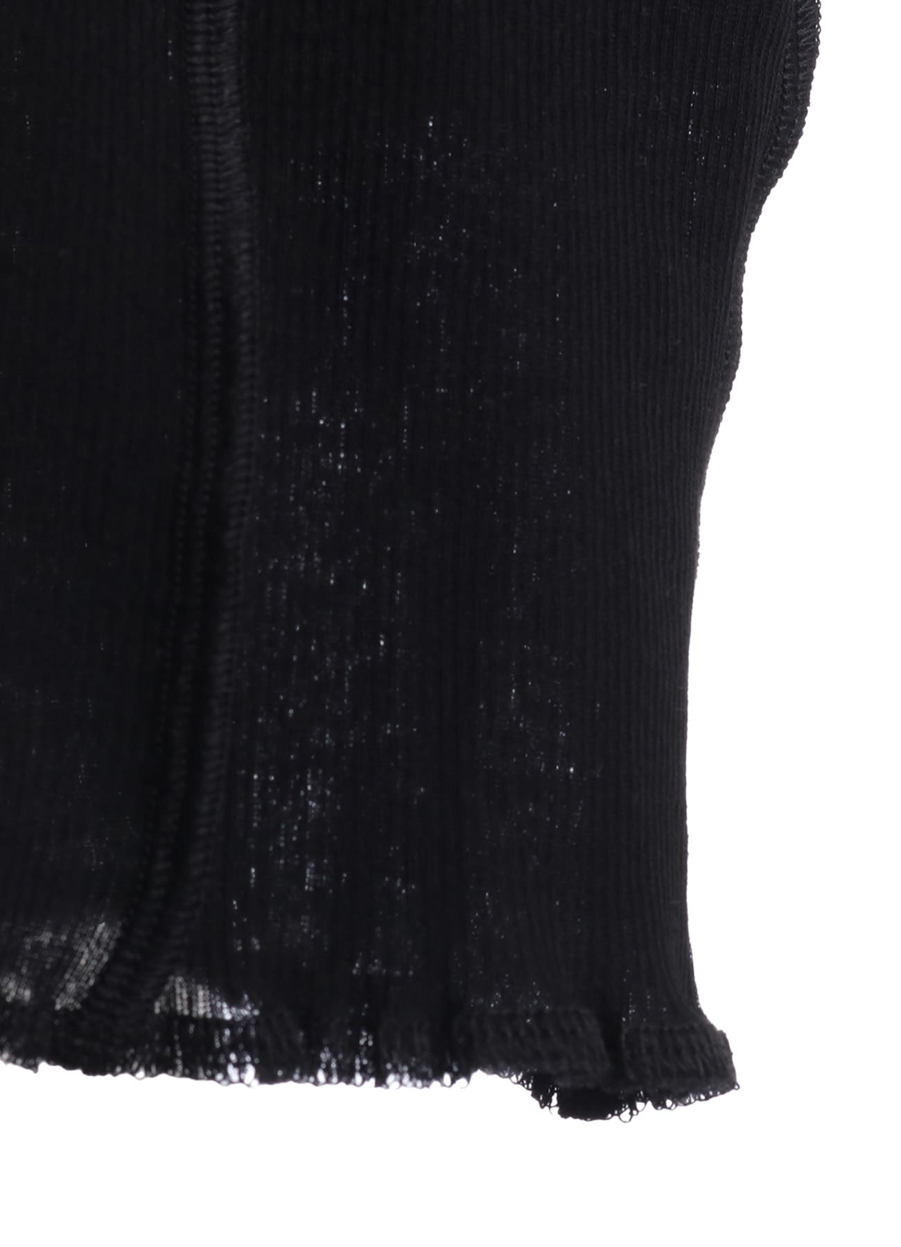 RIB HIGH NECK PANEL TEE