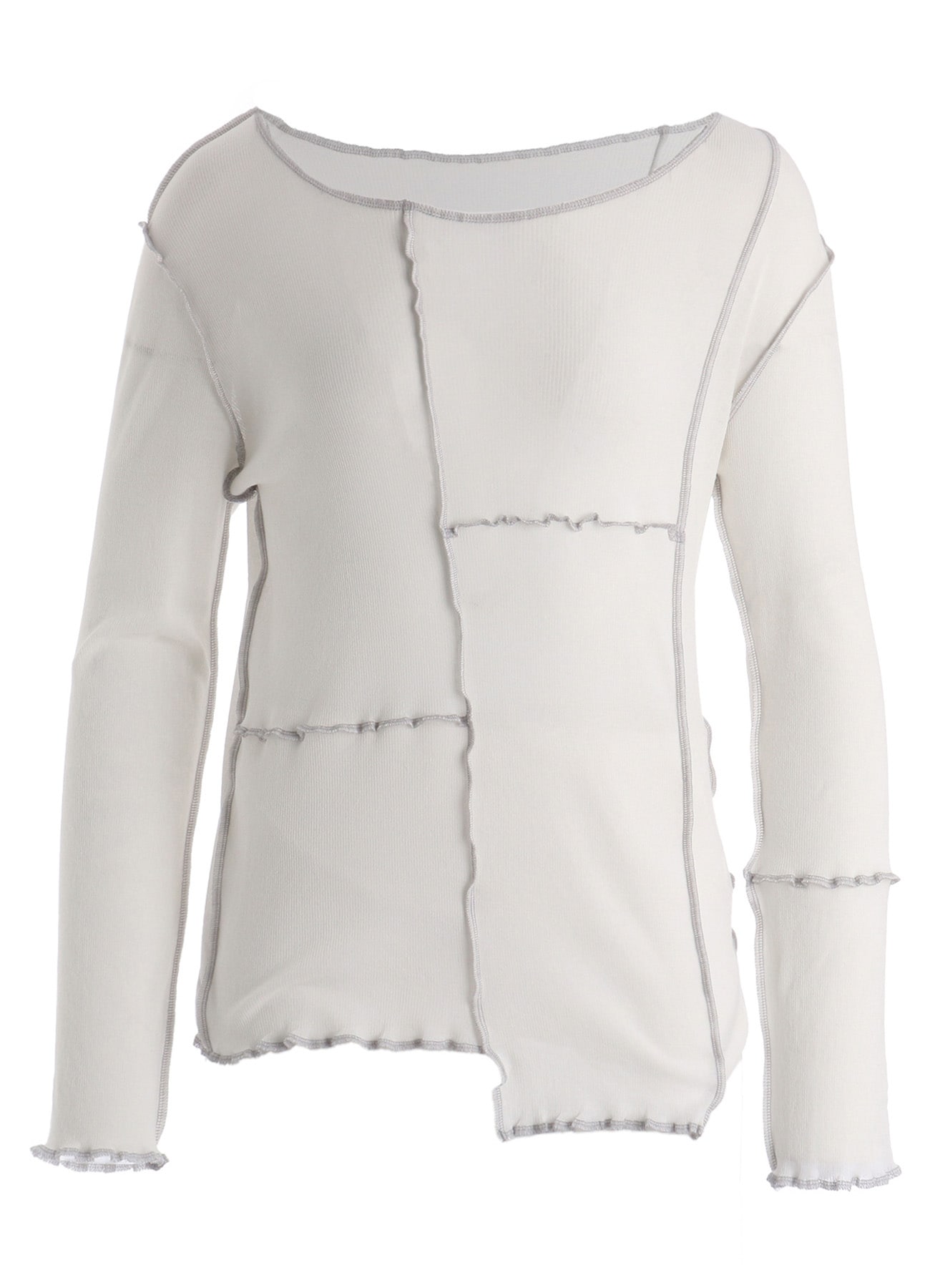 RIB PANEL LONG SLEEVE TEE