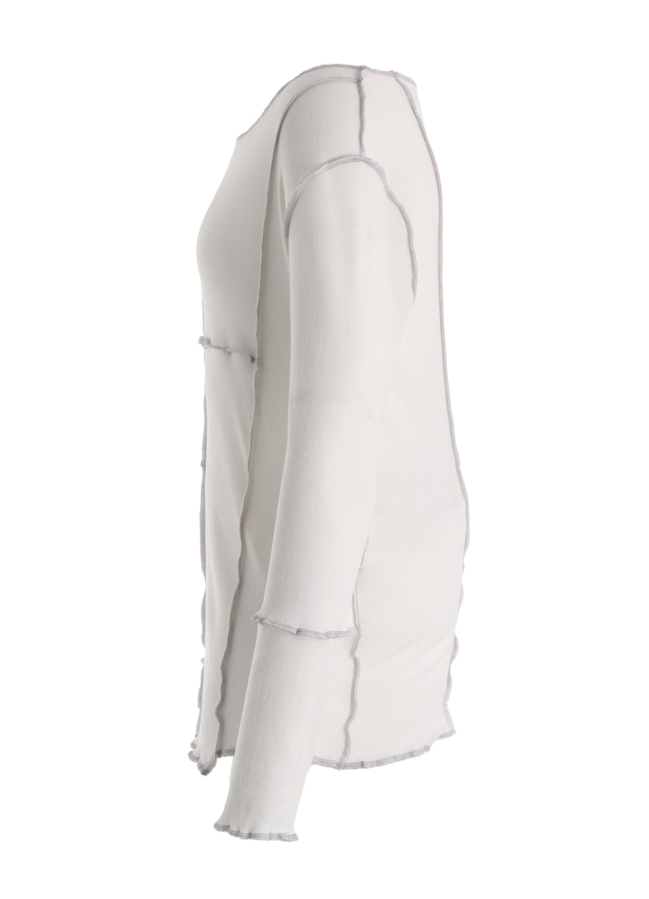 RIB PANEL LONG SLEEVE TEE