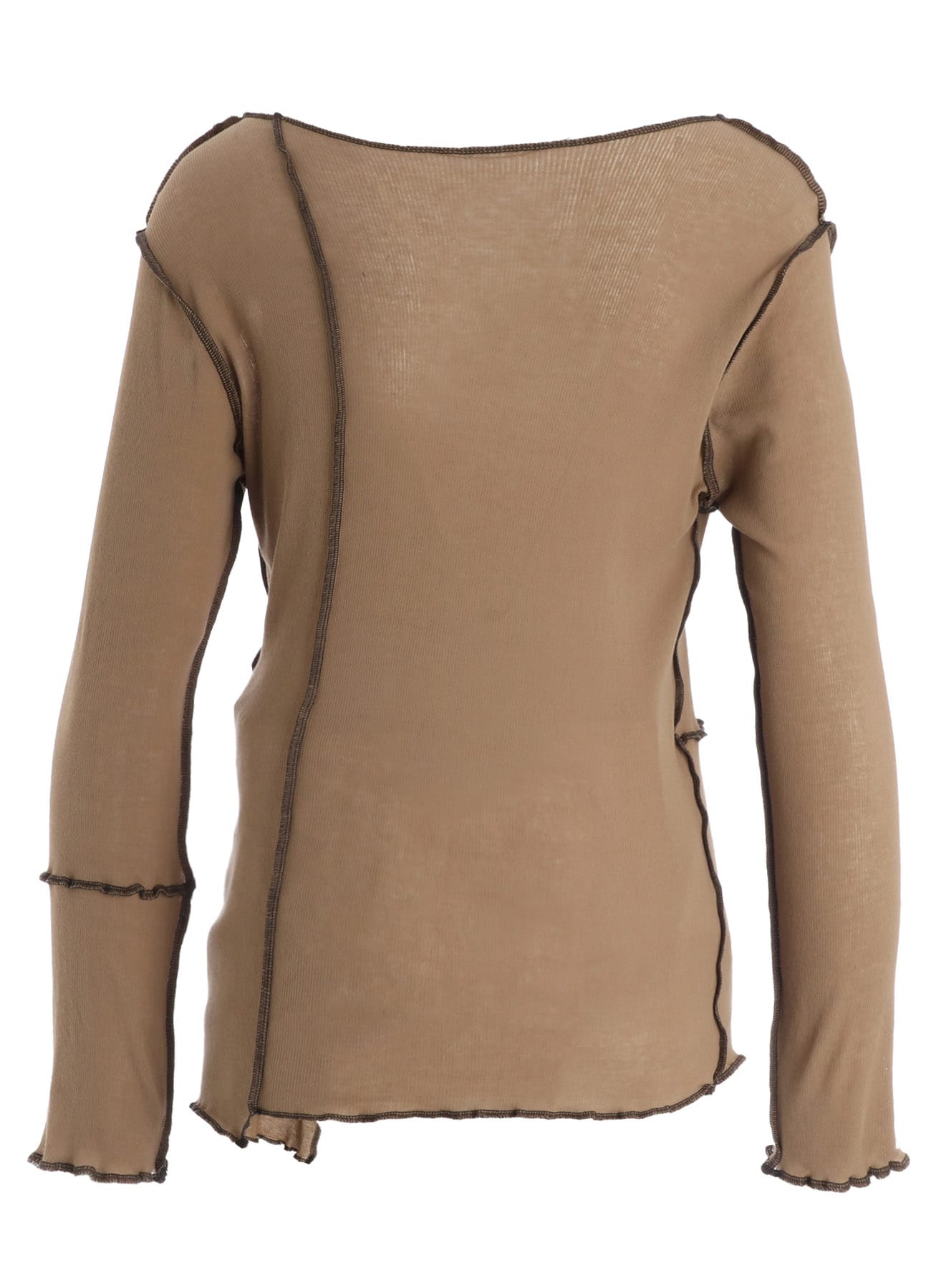 RIB PANEL LONG SLEEVE TEE