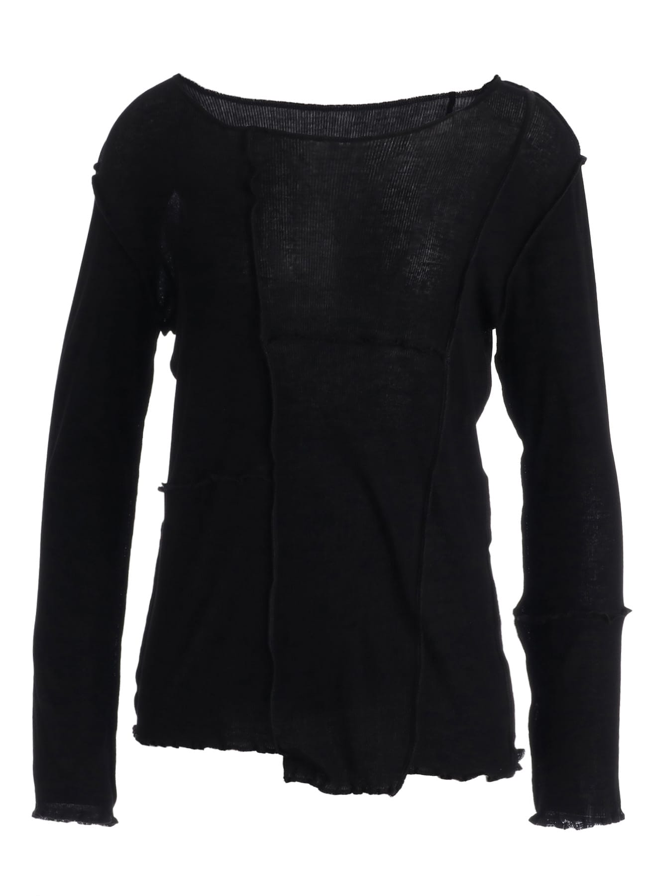 RIB PANEL LONG SLEEVE TEE