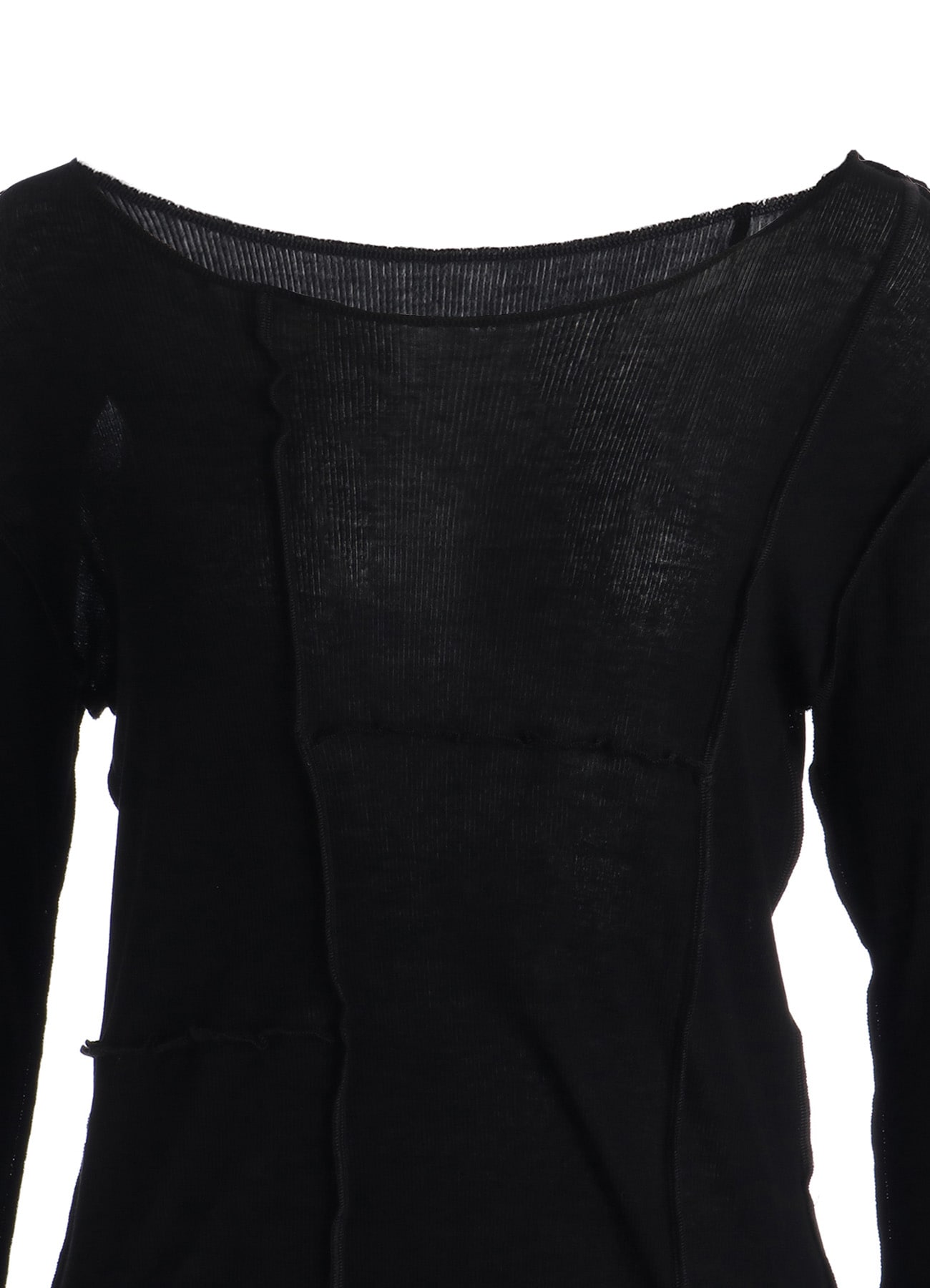 RIB PANEL LONG SLEEVE TEE