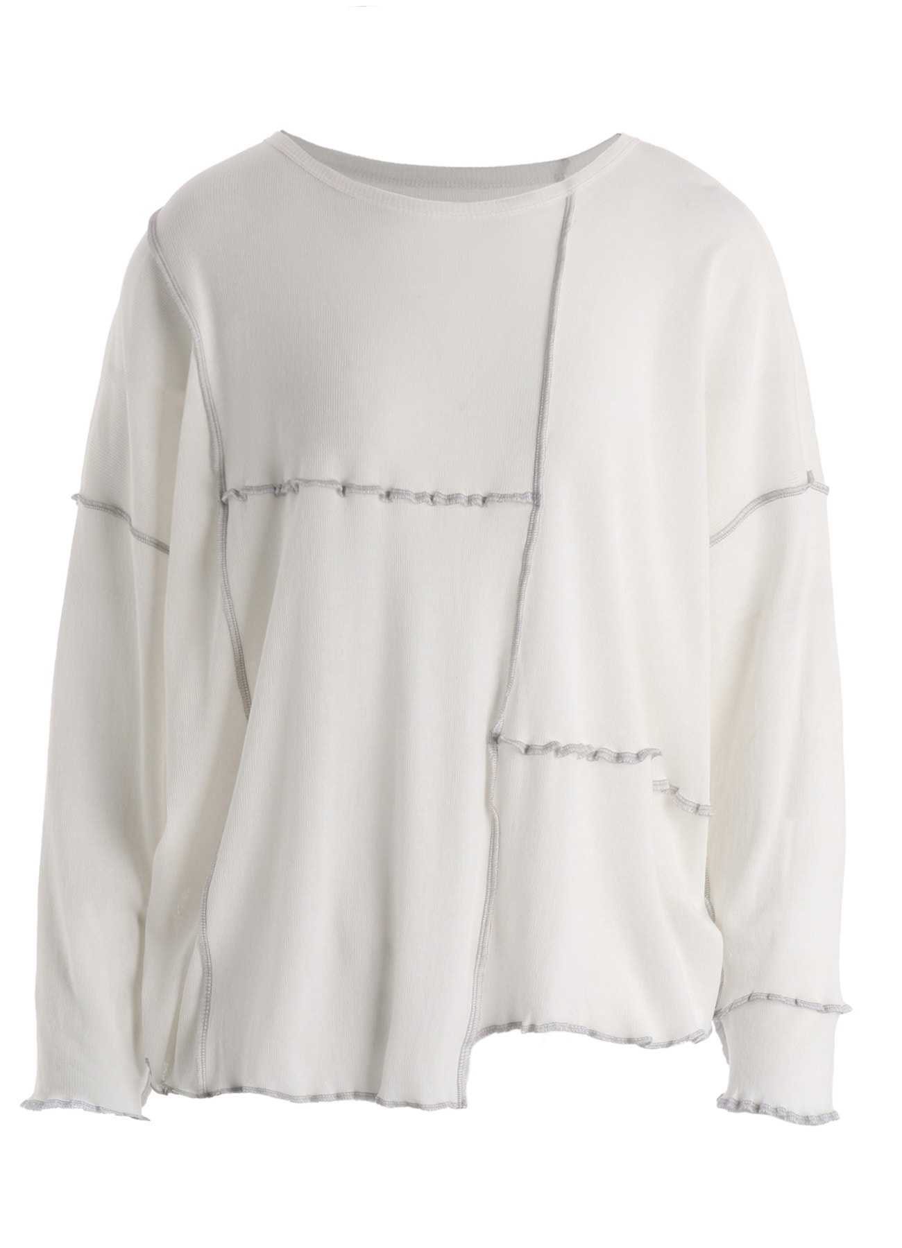 RIB PANEL LONG SLEEVE BIG TEE